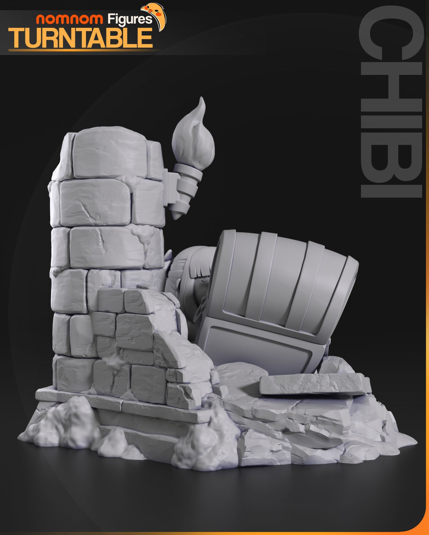 Chibi Mimic Chest x Frieren | 3.5" Resin Model Kit | DIY DND Fantasy Crossover