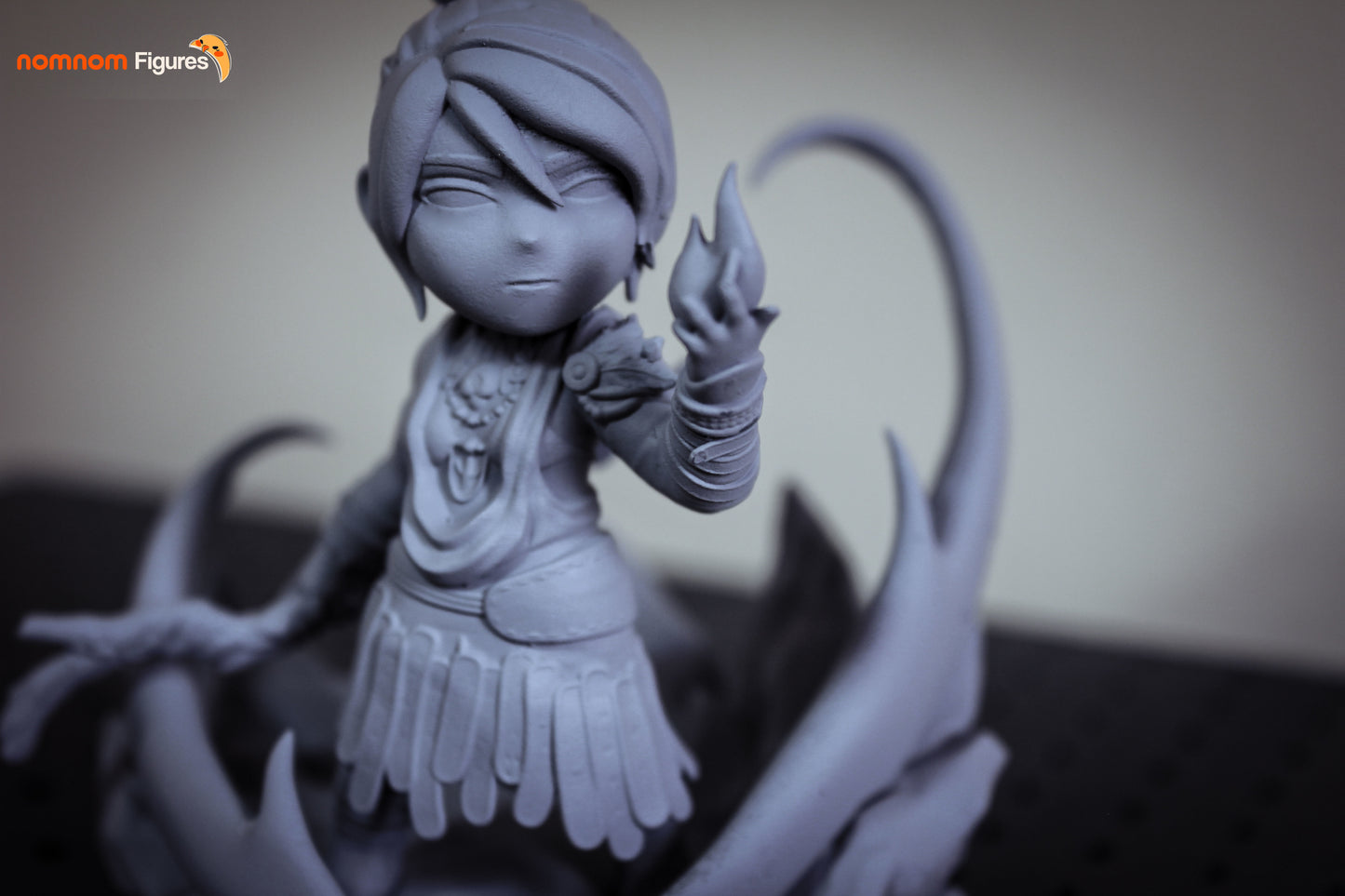 Chibi Morrigan | 3-Inch Resin Model Kit | DIY Dragon Age Sorceror/Wizard