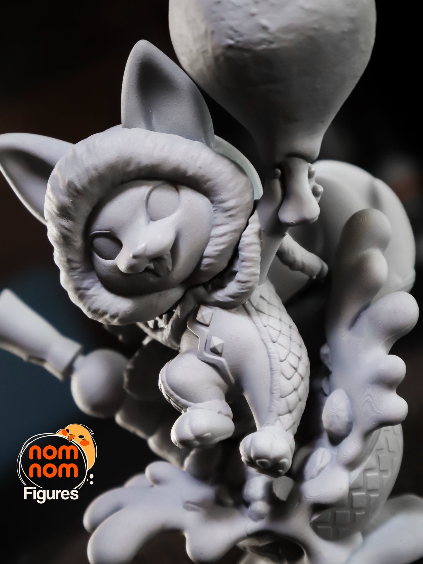 Chibi Palico | 3" Resin Model Kit | DIY Monster Hunter Feline Companion