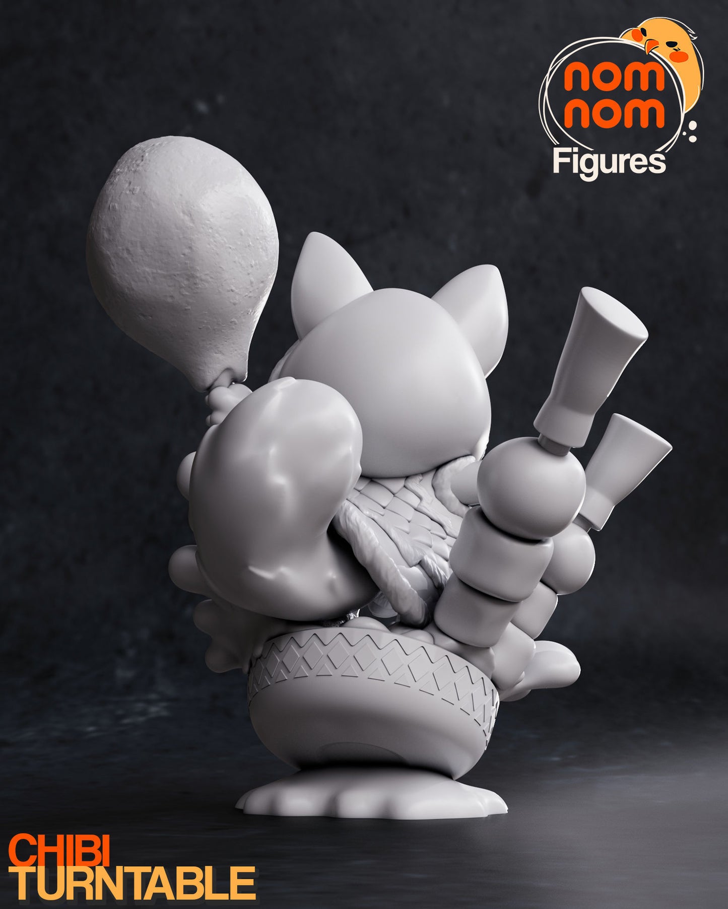 Chibi Palico | 3" Resin Model Kit | DIY Monster Hunter Feline Companion