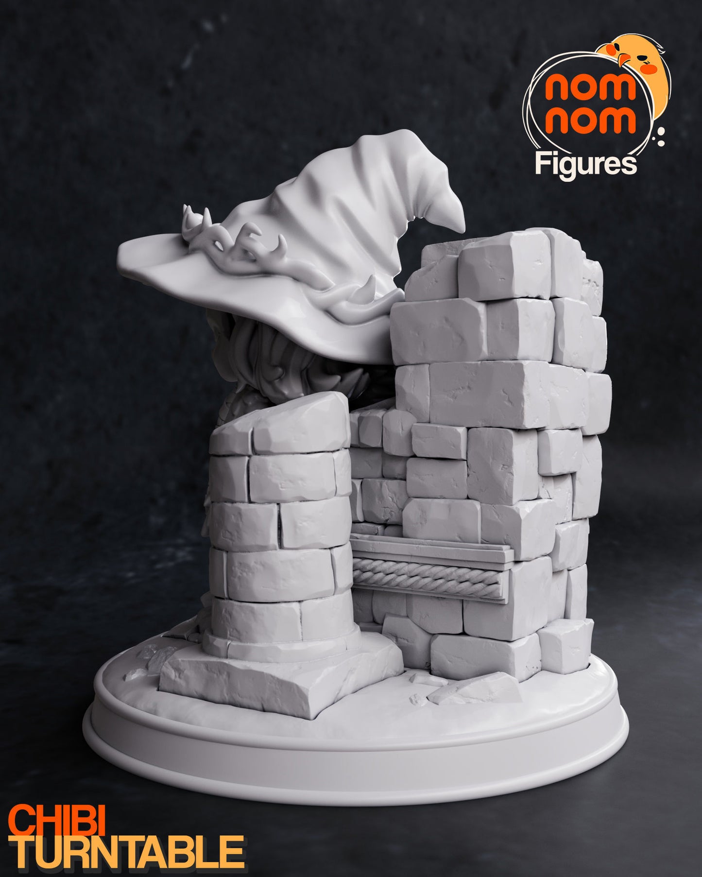 Chibi Ranni | 3" Resin Model Kit | DIY Elden Ring Goddess of the Dark Moon