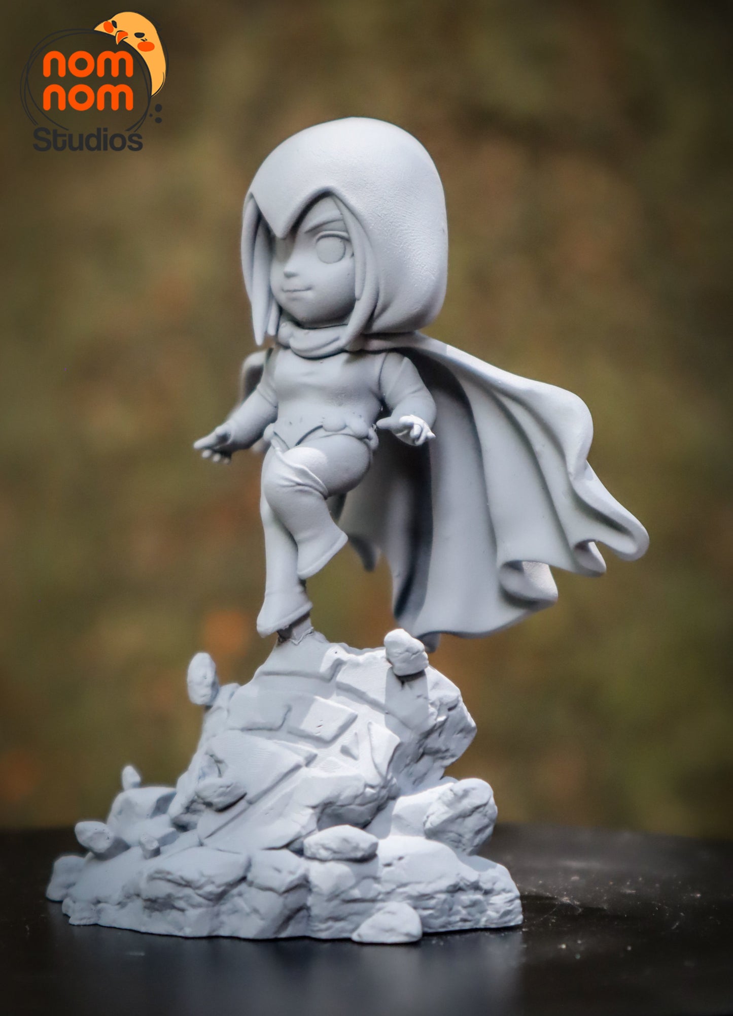 Chibi Raven | 2" Resin Model Kit | DIY Teen Titans Sorceress