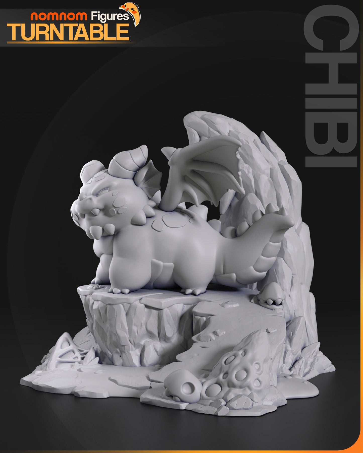 Chibi Themberchaud | 3.5" Resin Model Kit | DIY DND Red Dragon