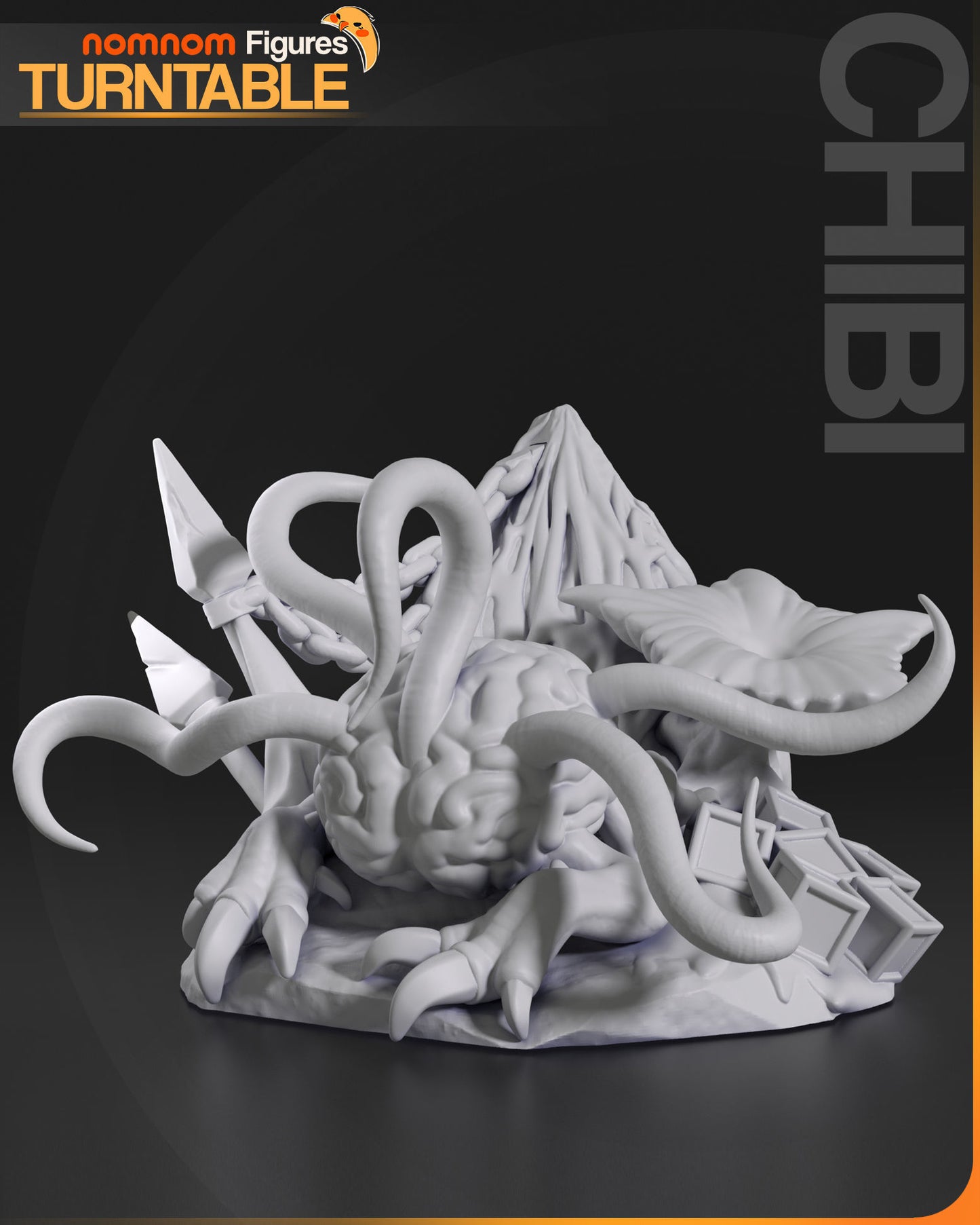 Chibi Us | 2.5-Inch Resin Model Kit | BG3 Baldur's Gate Intellect Devourer Follower