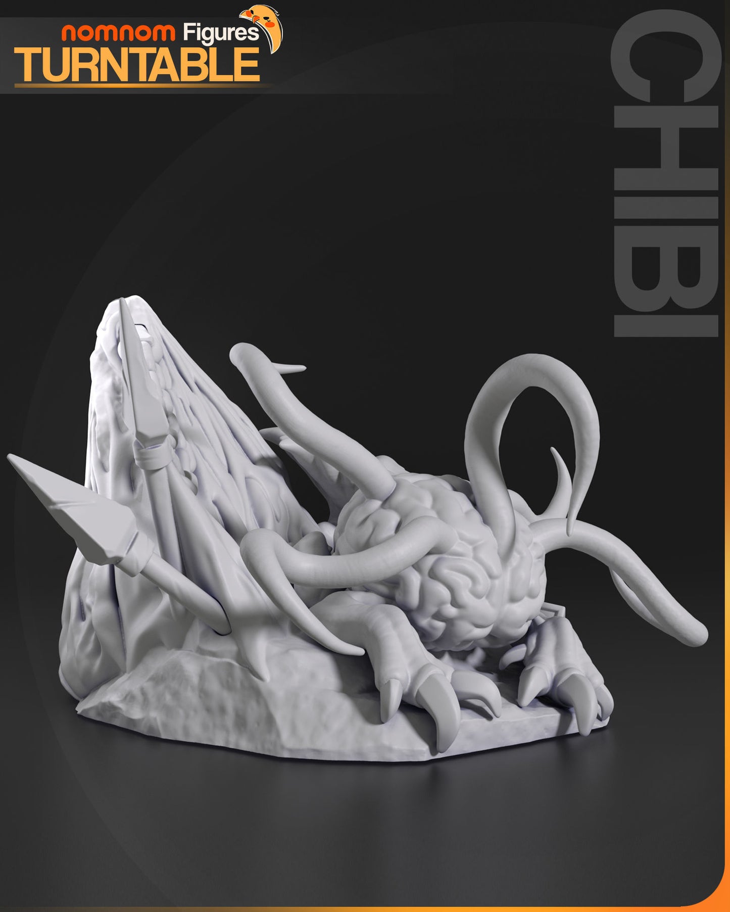 Chibi Us | 2.5-Inch Resin Model Kit | BG3 Baldur's Gate Intellect Devourer Follower