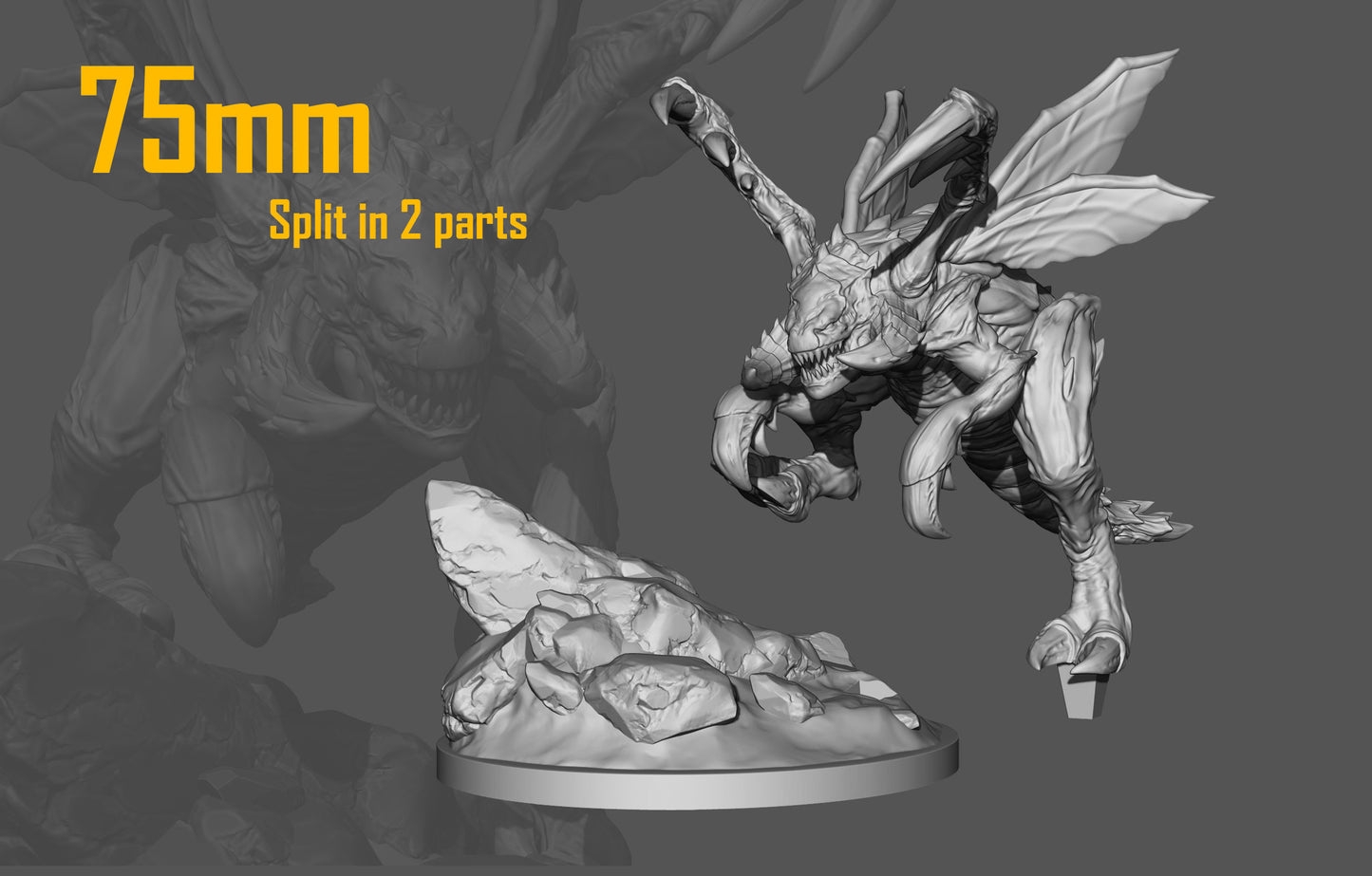 Chibi Zergling | 3" Resin Model Kit | DIY Starcraft Swarm Creature