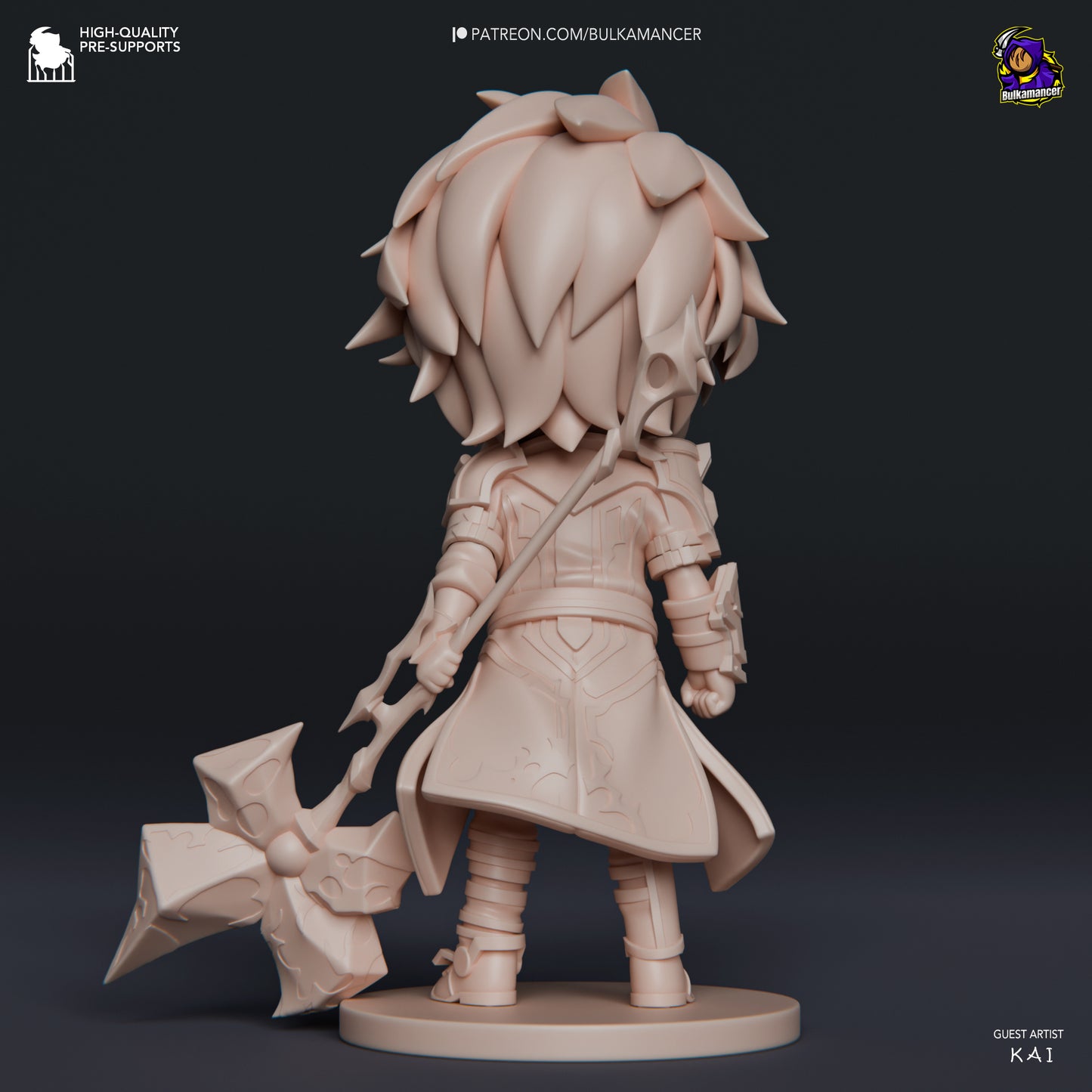 Chibi Jayce | 4-Inch Resin Model Kit | DIY League of Legends Arcane Inventor