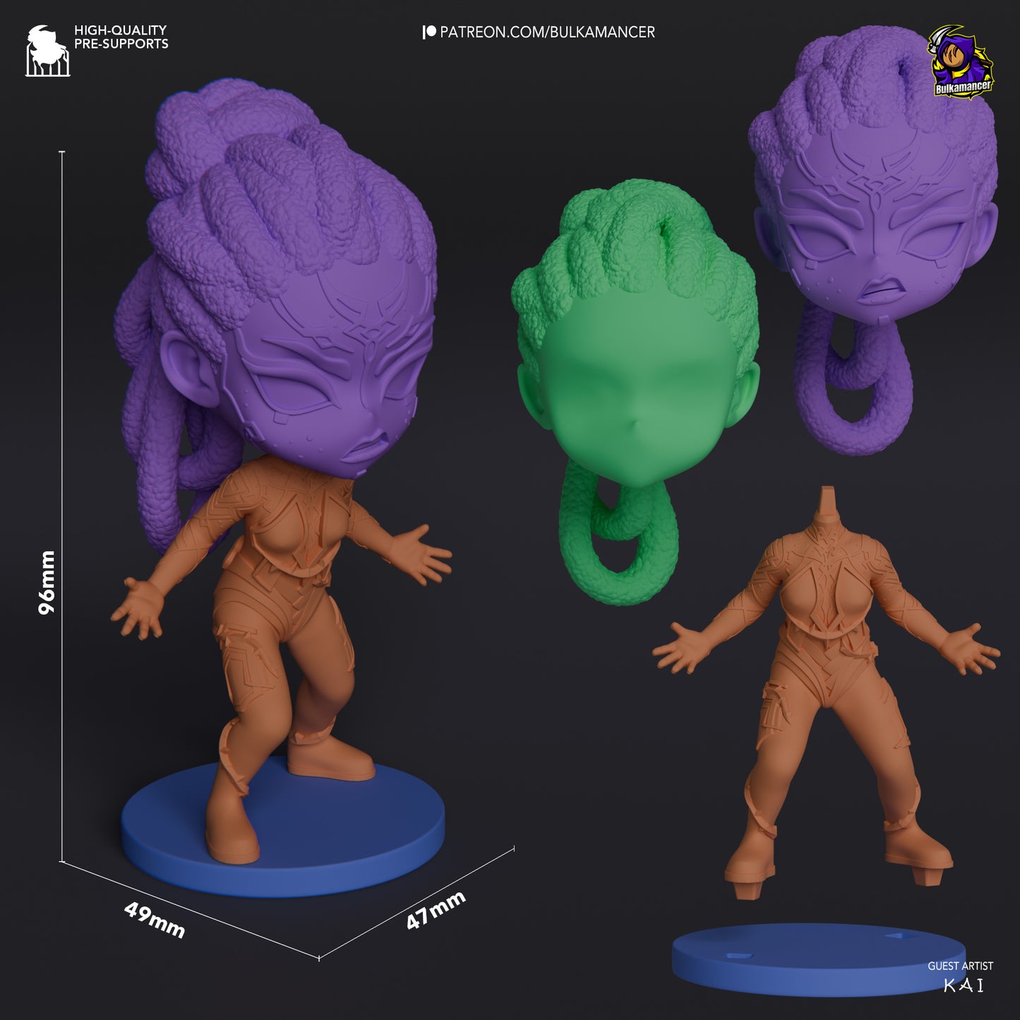 Chibi Mel | 4-Inch Resin Model Kit | DIY League of Legends Arcane Leader
