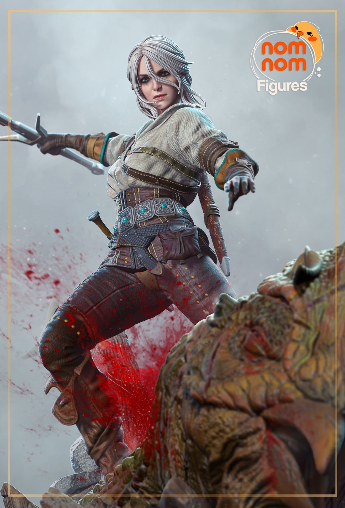 Ciri | Resin Model or Bust Kit | DIY Witcher Elder Blood Princess and Swordfighter