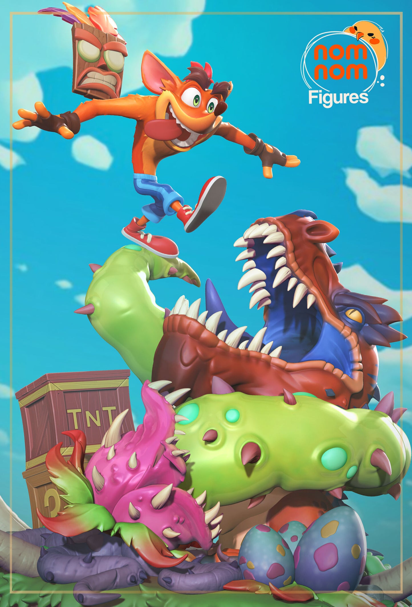 Crash Bandicoot | Resin Model or Bust Kit | DIY Crash’s Wild Ride with Aku Aku