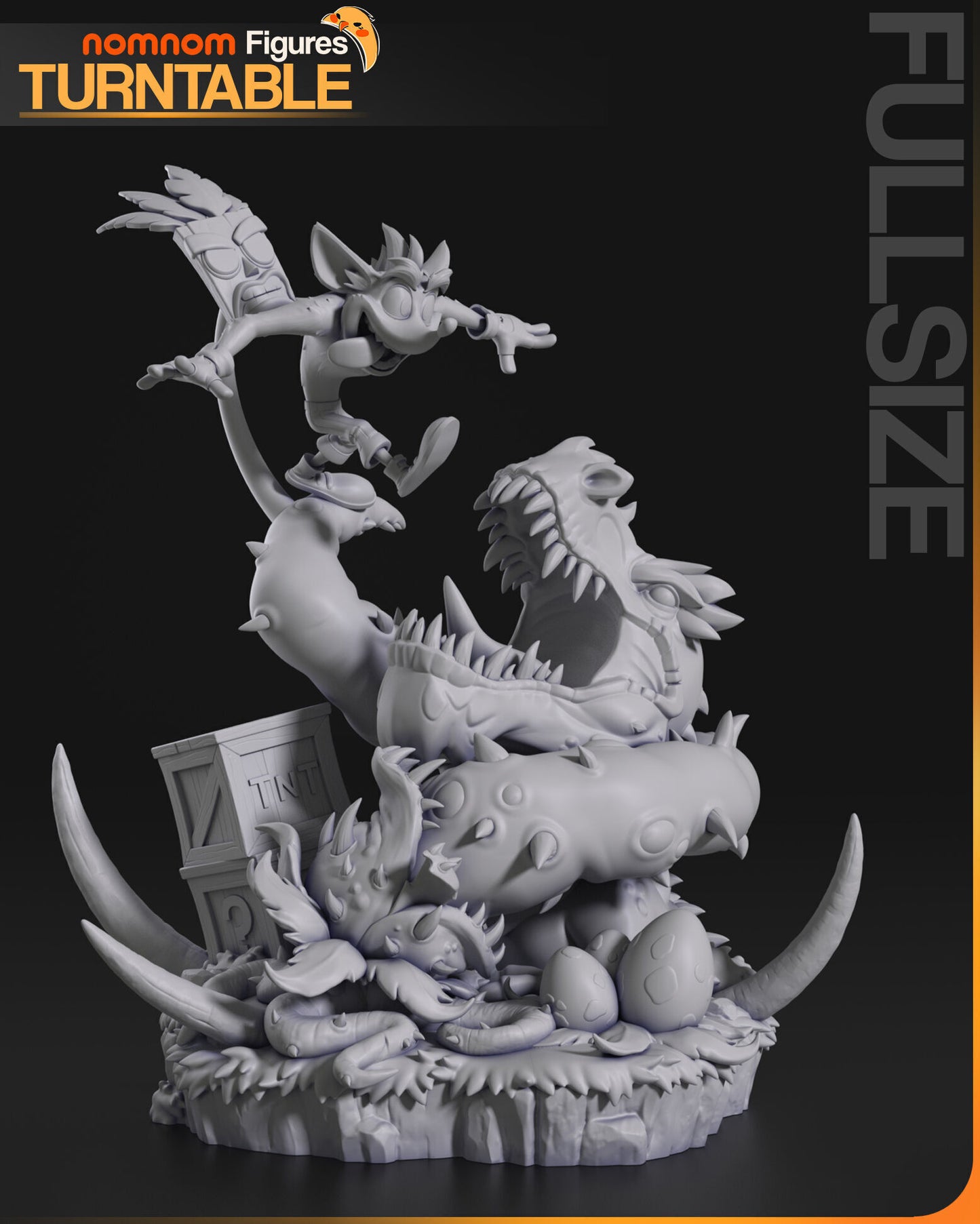 Crash Bandicoot | Resin Model or Bust Kit | DIY Crash’s Wild Ride with Aku Aku