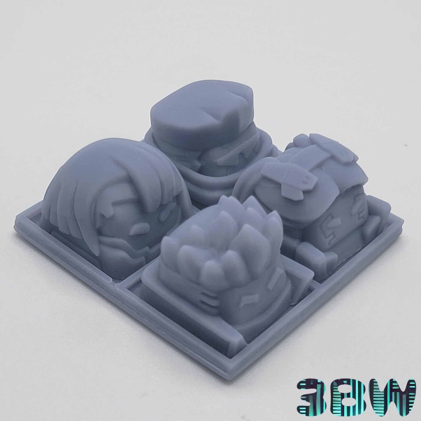 Cyberpunk Edgerunners Keycap Set | Unpainted Resin Artisan Caps | Cherry MX | David, Lucy, Rebecca, Marine