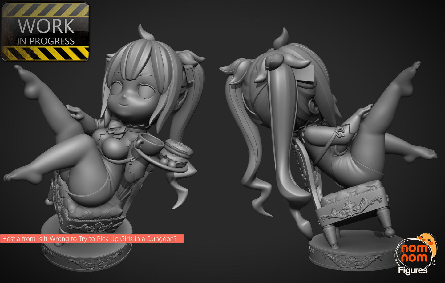 Chibi Hestia | 2-Inch Resin Model Kit | DIY DanMachi Goddess Kit | Is it Wrong To Pick Up Girls In a Dungeon