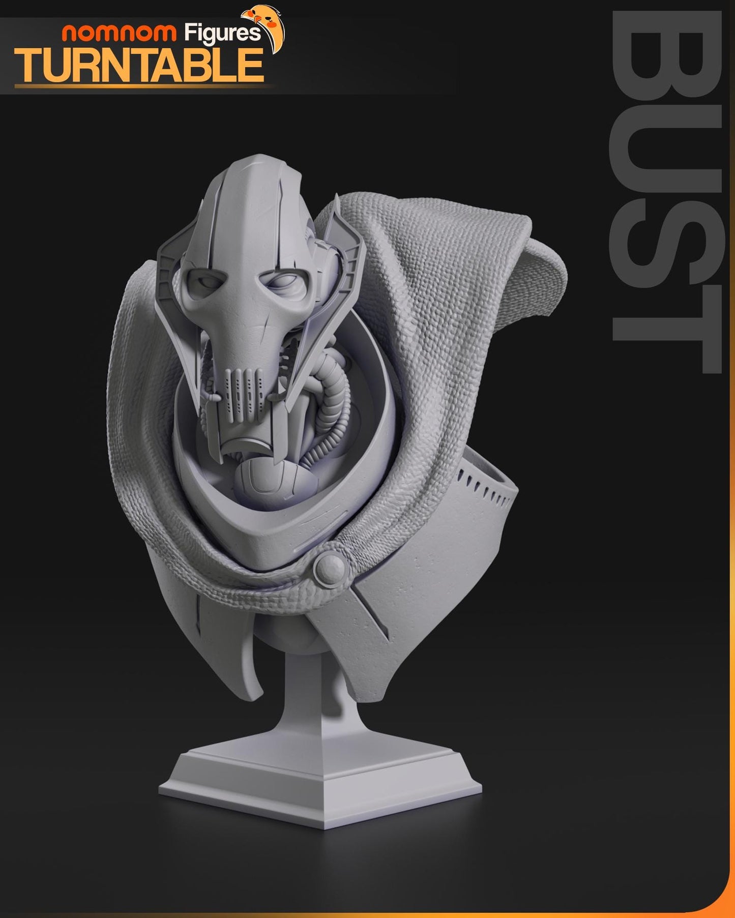 General Grievous Bust | 3-Inch Resin Model Kit | DIY Star Wars Villian