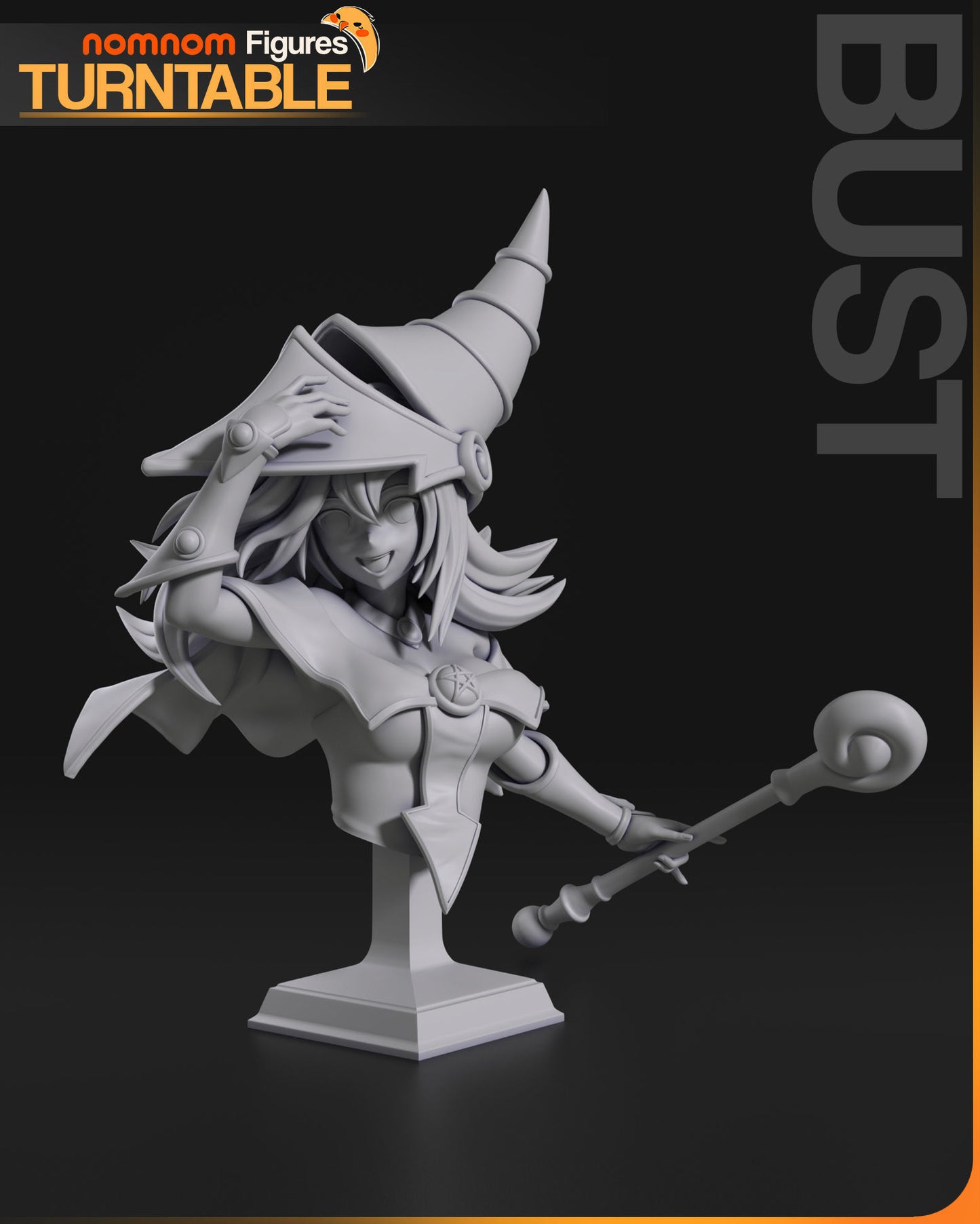 Dark Magician Girl | Resin Model or Bust Kit | DIY Yu-Gi-Oh! Legendary Spellcaster