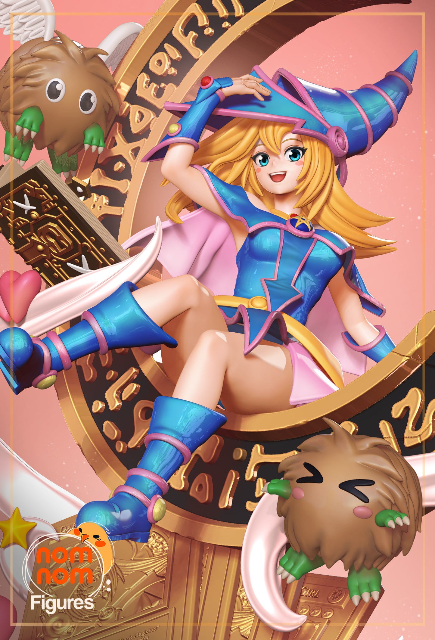 Dark Magician Girl | Resin Model or Bust Kit | DIY Yu-Gi-Oh! Legendary Spellcaster