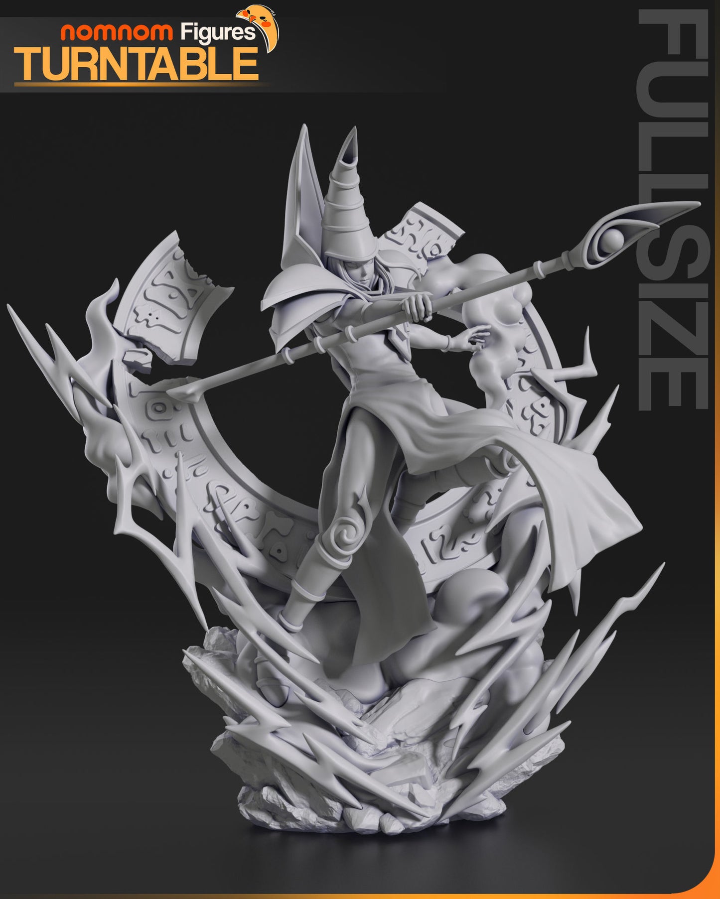Dark Magician | Resin Model or Bust Kit | DIY Yu-Gi-Oh Legendary Spellcaster