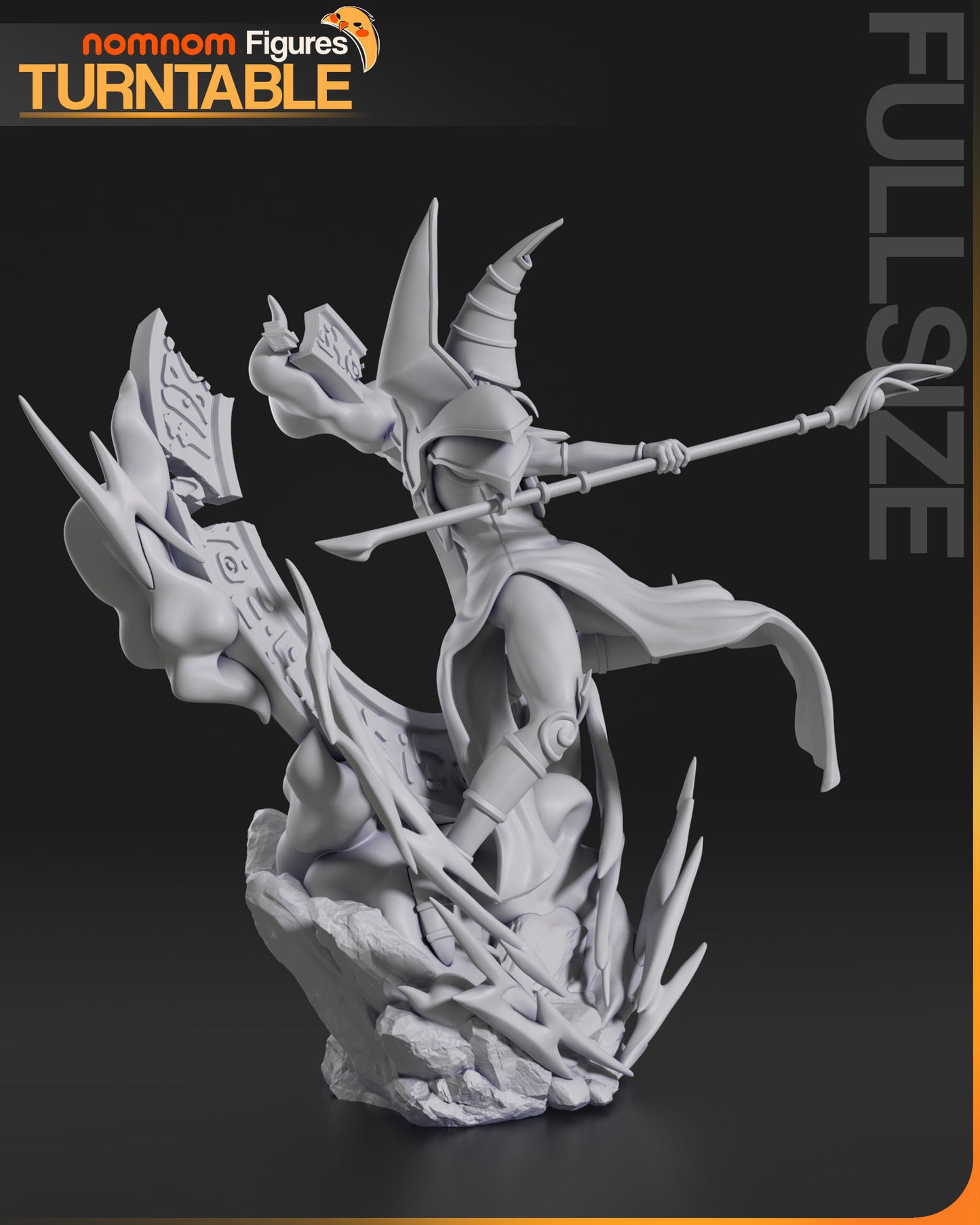 Dark Magician | Resin Model or Bust Kit | DIY Yu-Gi-Oh Legendary Spellcaster