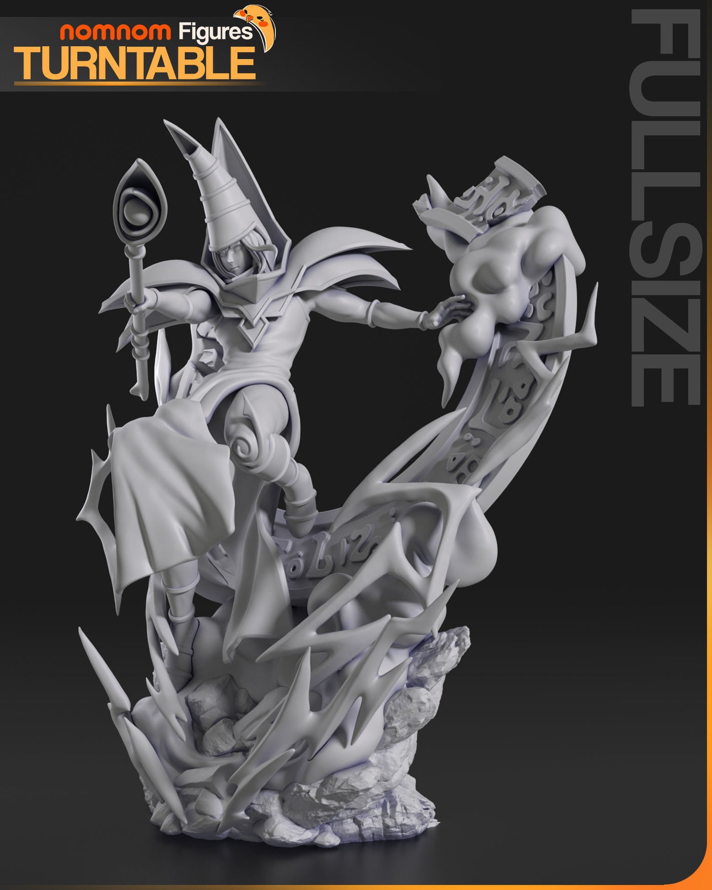 Dark Magician | Resin Model or Bust Kit | DIY Yu-Gi-Oh Legendary Spellcaster