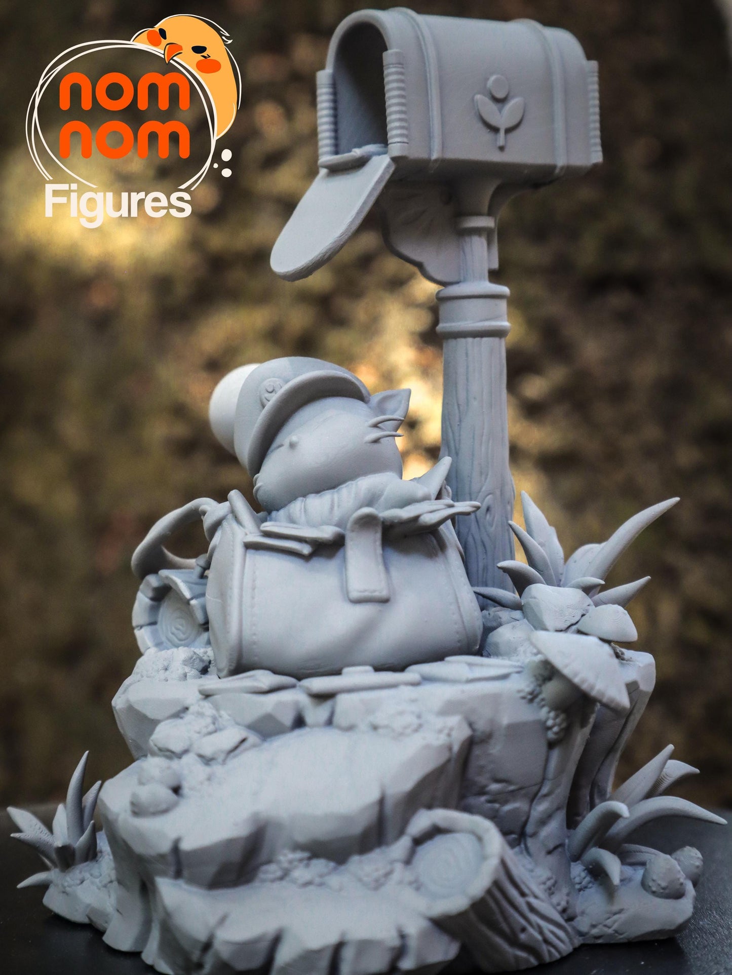 Chibi Mail Moogle | 3.5-Inch Resin Model Kit | DIY Postal Nap Scene Final Fantasy Inspired