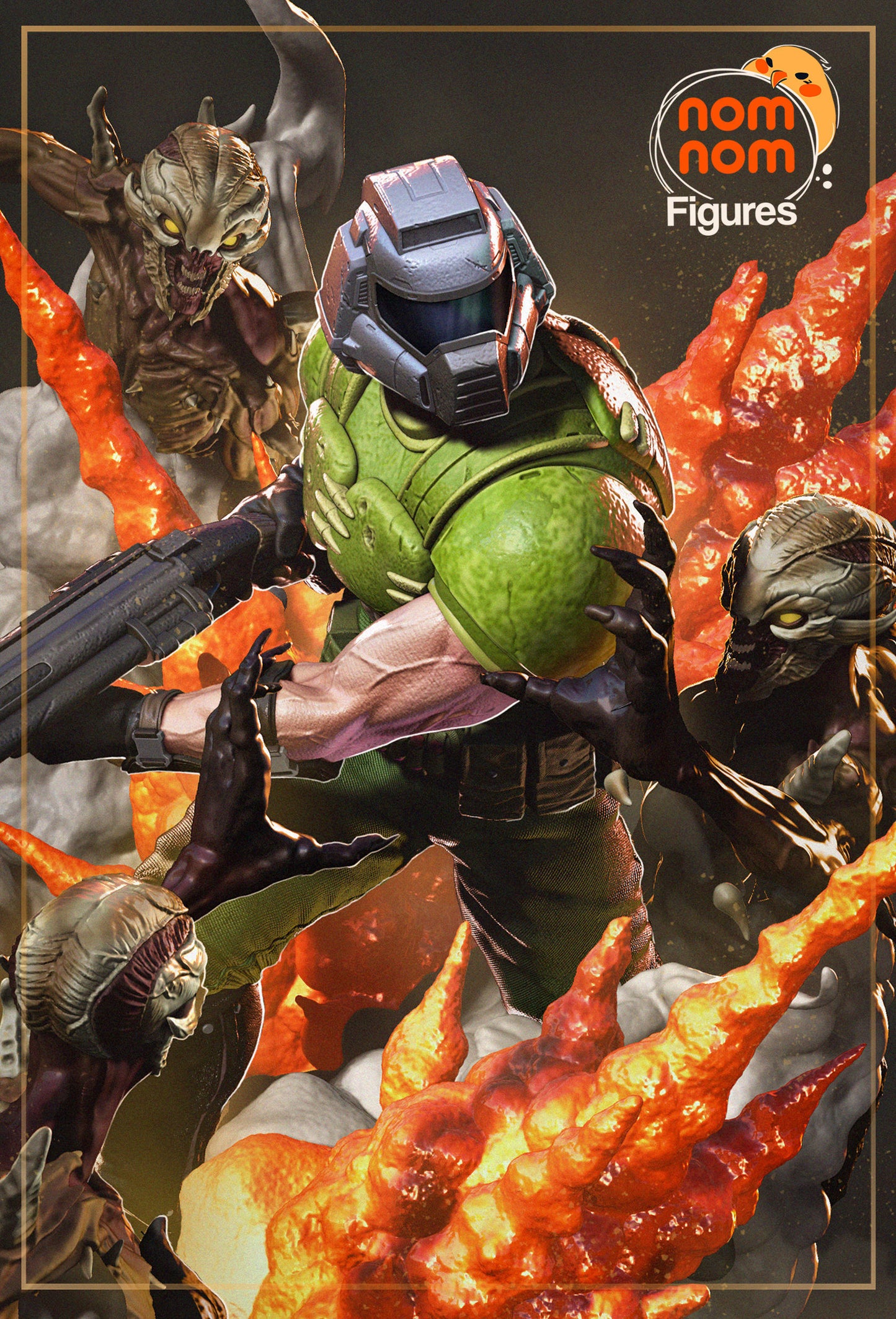 Doom Guy | Resin Model or Bust Kit | DIY DOOM Slayer