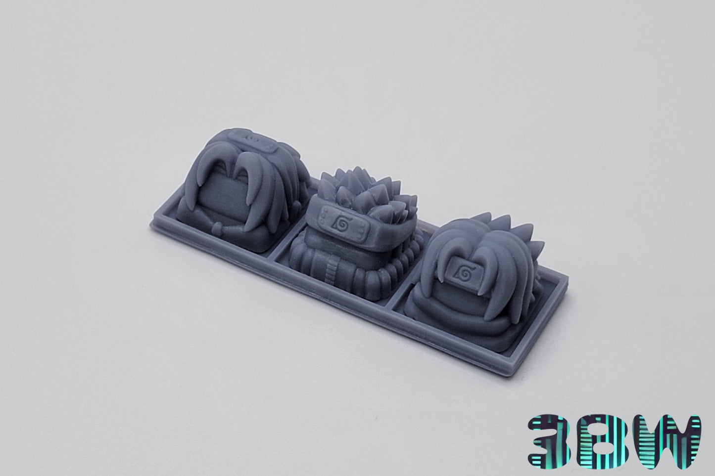 Naruto Keycap Set | Unpainted Resin Artisan Caps  | Cherry MX | Naruto, Sasuke, Sakura