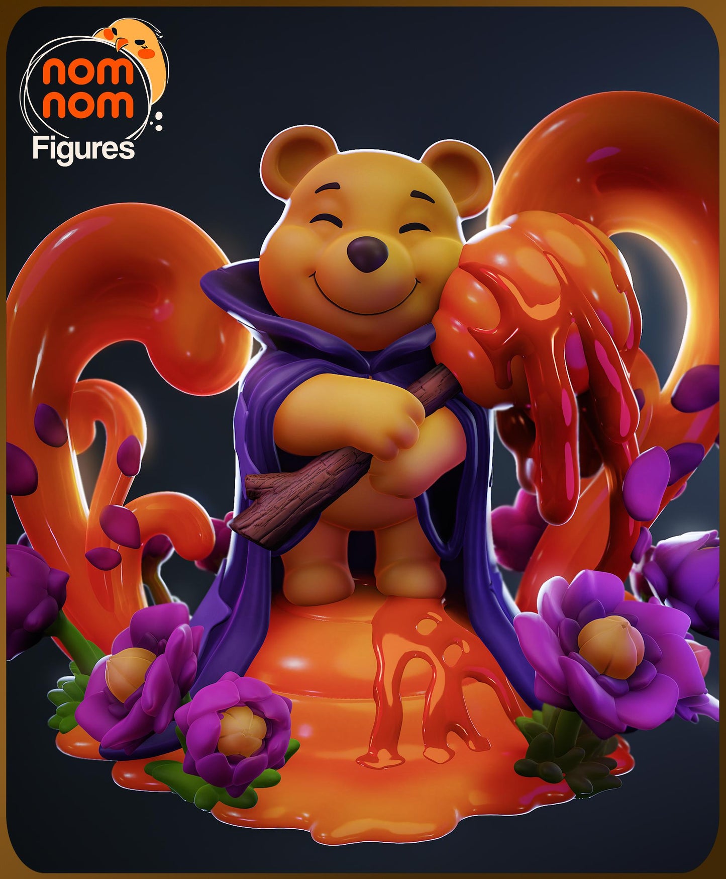 Chibi Winnie the Pooh Lorcana | 3-Inch Resin Model Kit | DIY Disney Pose Scene