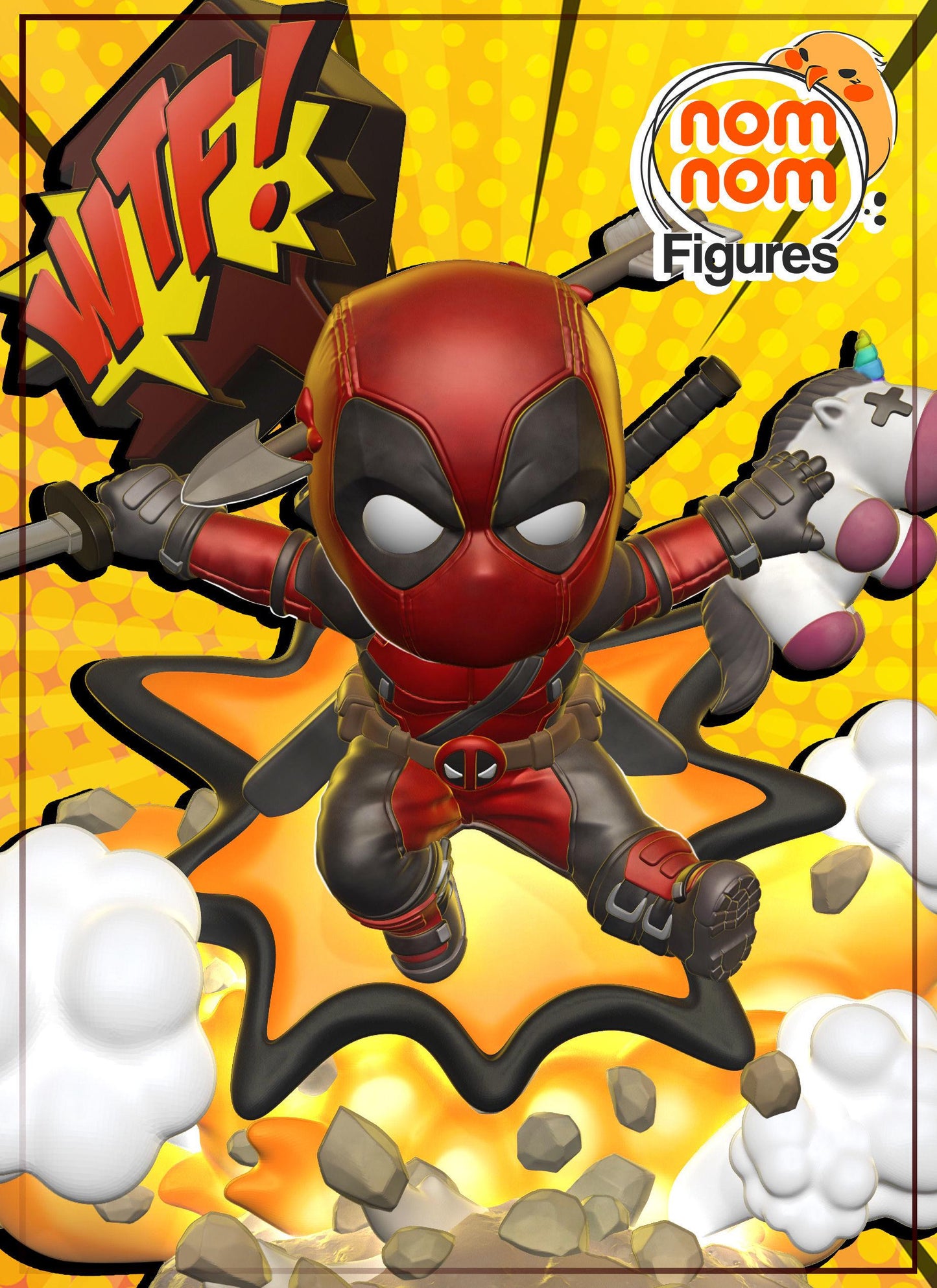 Chibi Deadpool | 3.5-Inch Resin Model Kit | DIY Merc with a Mouth Scene