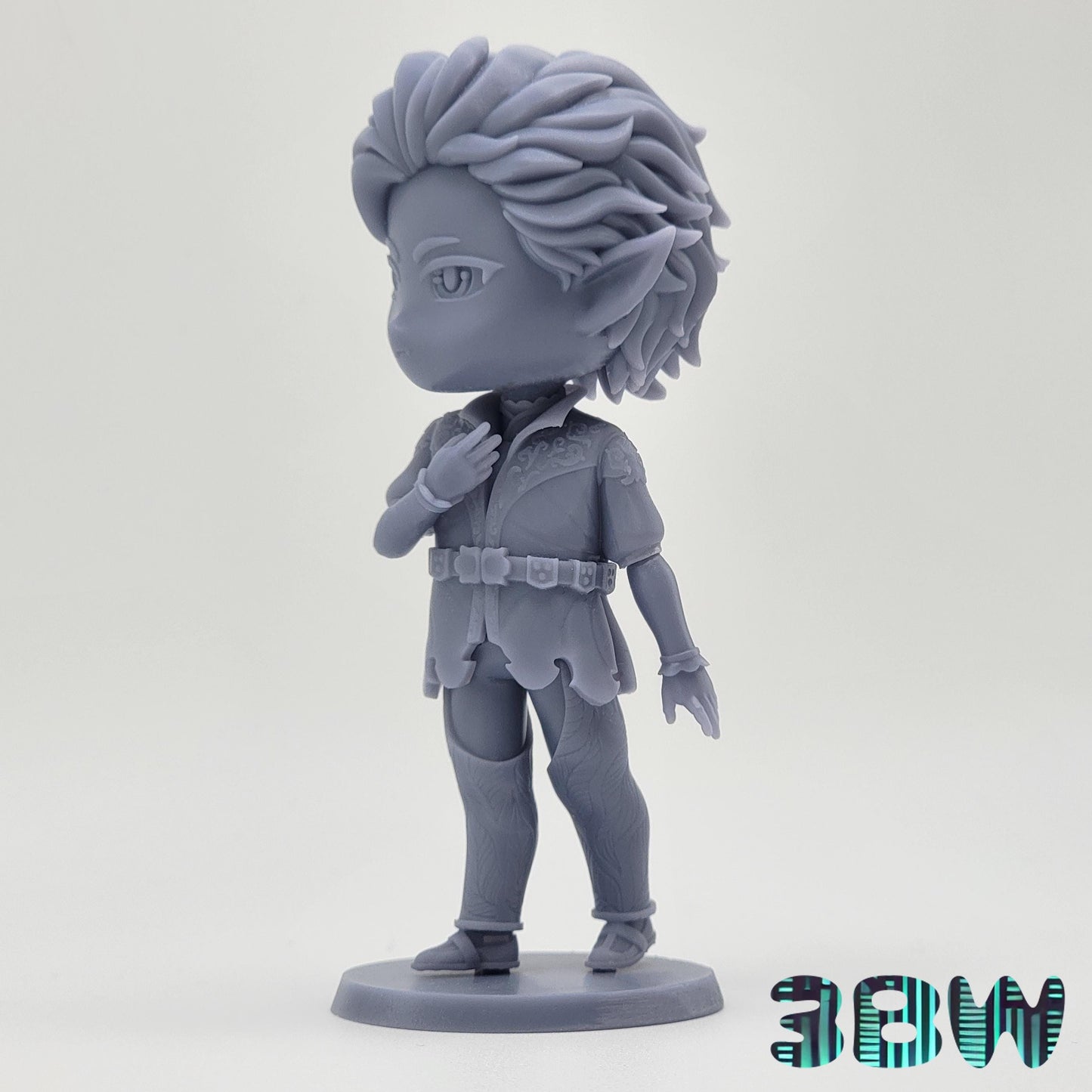 Chibi Astarion | 4-Inch Resin Model Kit | BG3 Baldur's Gate Vampire Rogue Companion
