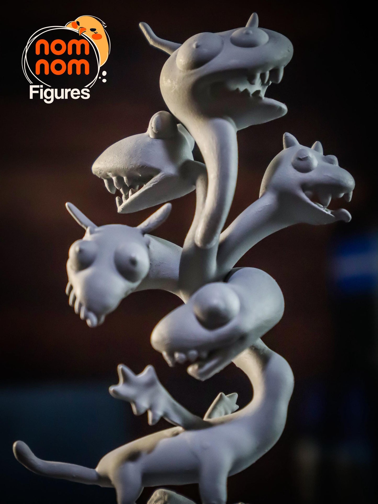 Chibi Derpy Tiamat | 3-Inch  Resin Model Kit | DIY Dungeons and Dragons Dragon God Kit
