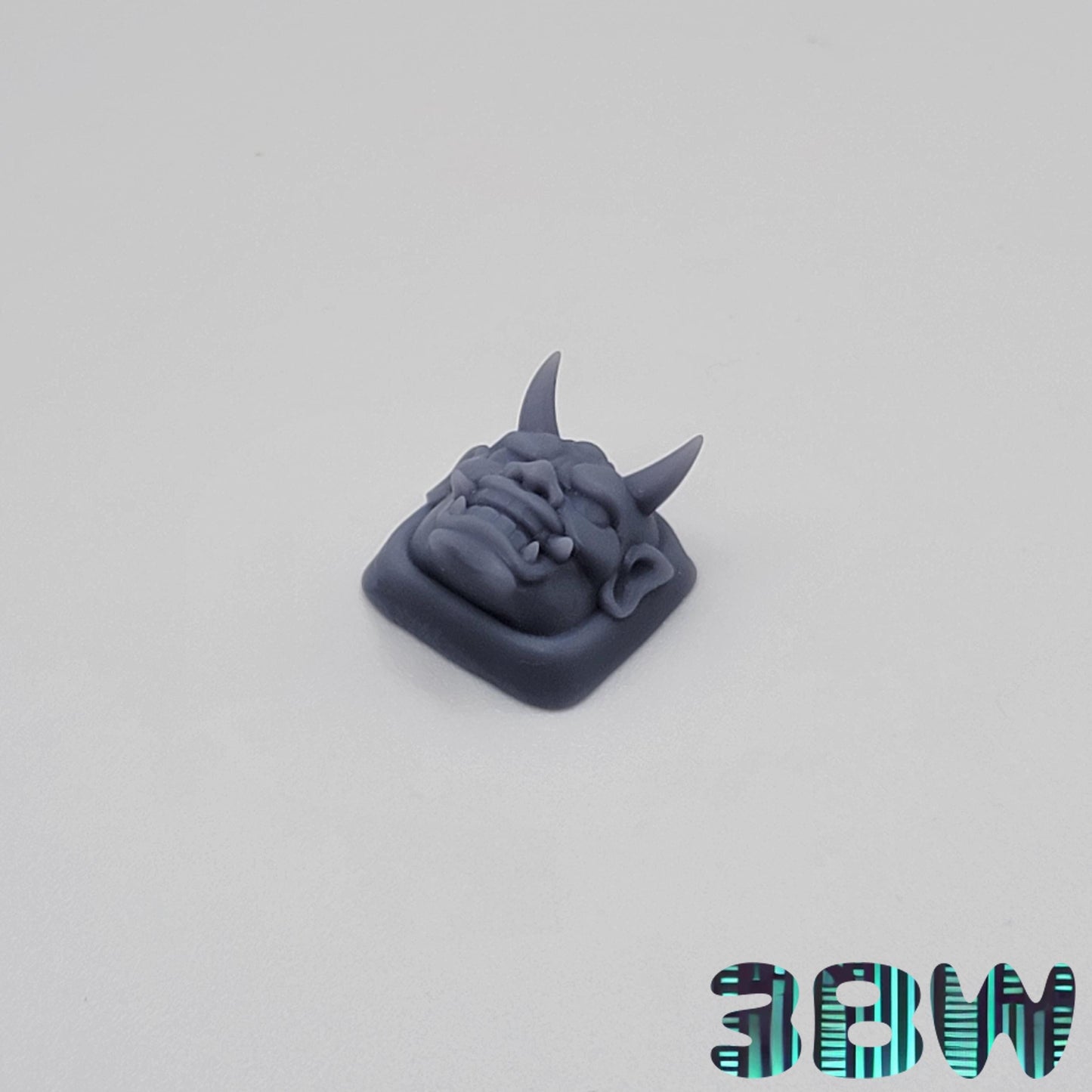 Japanese Mask Keycap Set | Unpainted Resin Artisan Caps | Cherry MX  | Oni, Hannya, Kitsune, Tengu