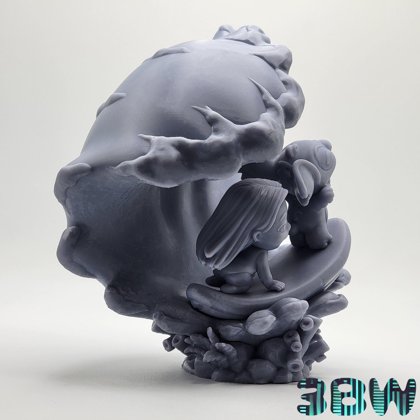 Chibi Lilo and Stitch | 6-Inch Resin Model Kit | Surf Scene