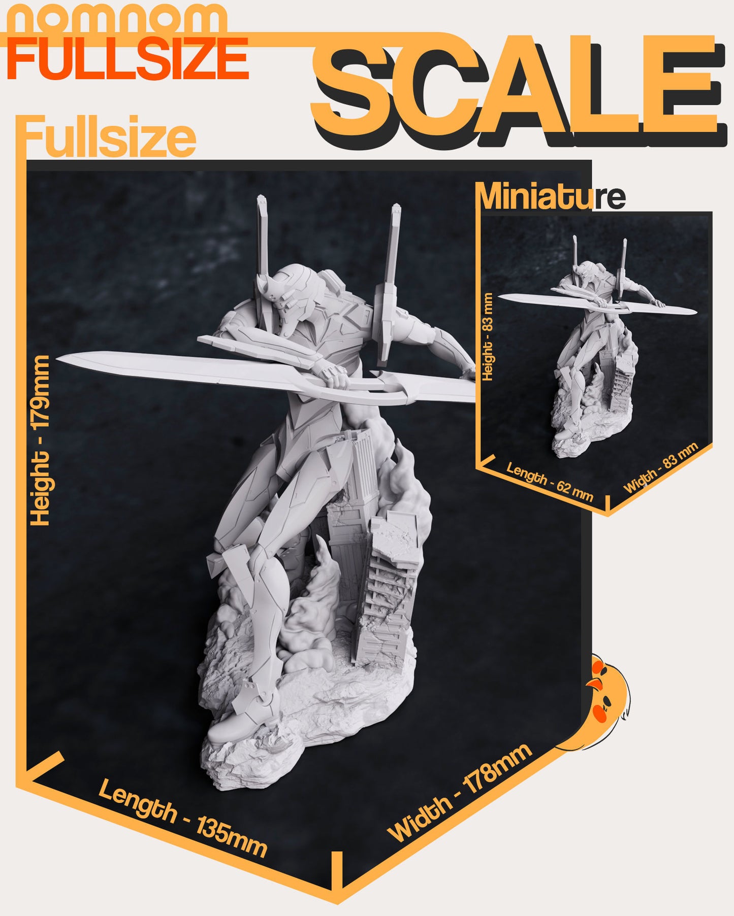Eva Unit-02 | Resin Model or Bust Kit | DIY Neon Genesis Bio-Mech