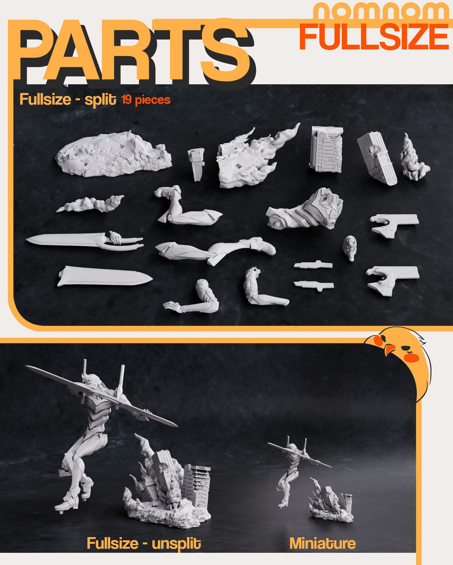 Eva Unit-02 | Resin Model or Bust Kit | DIY Neon Genesis Bio-Mech