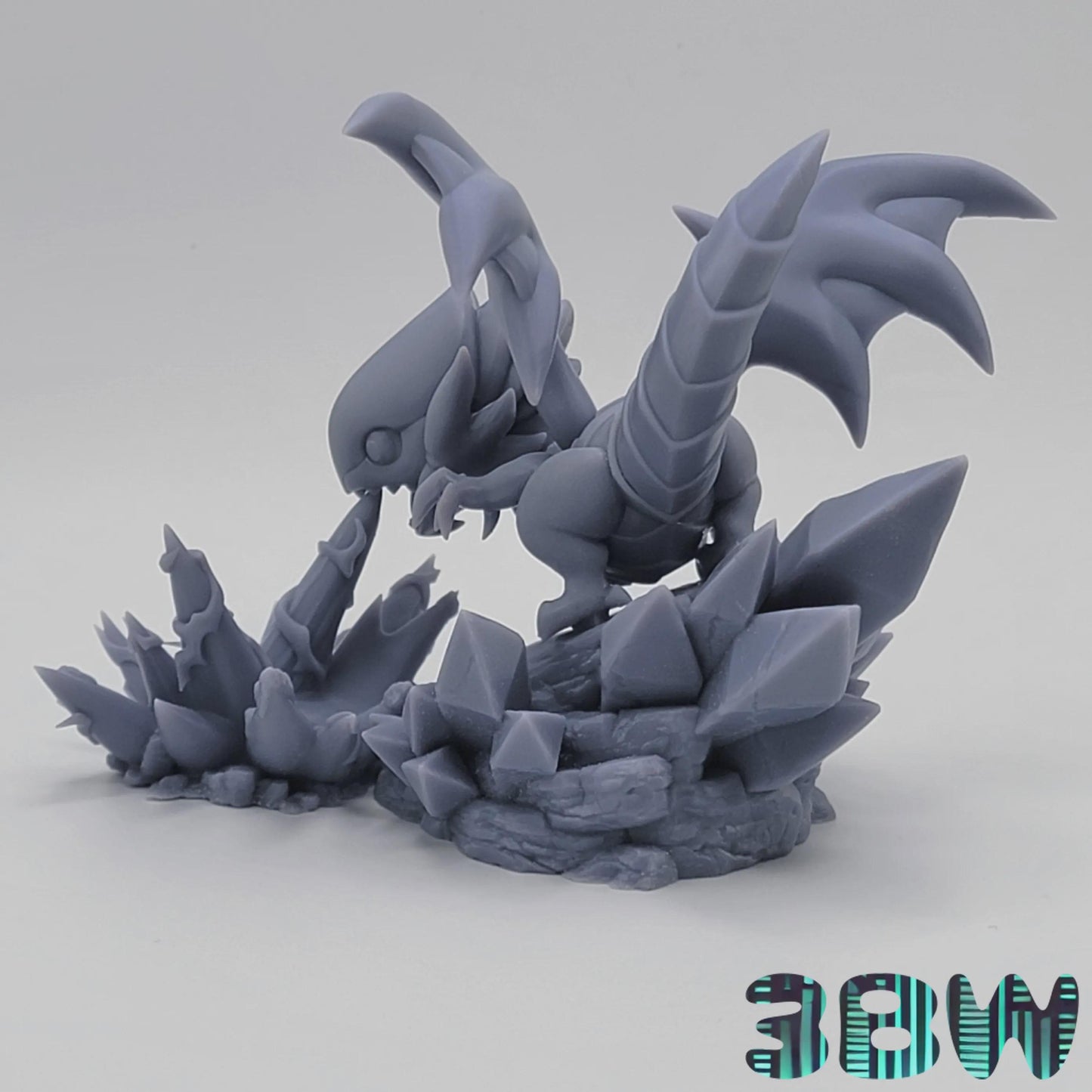 Chibi Blue-Eyes White Dragon | 3.5-Inch Unpainted Resin Model Kit | DIY Yu-Gi-Oh Fantasy Dragon Kit