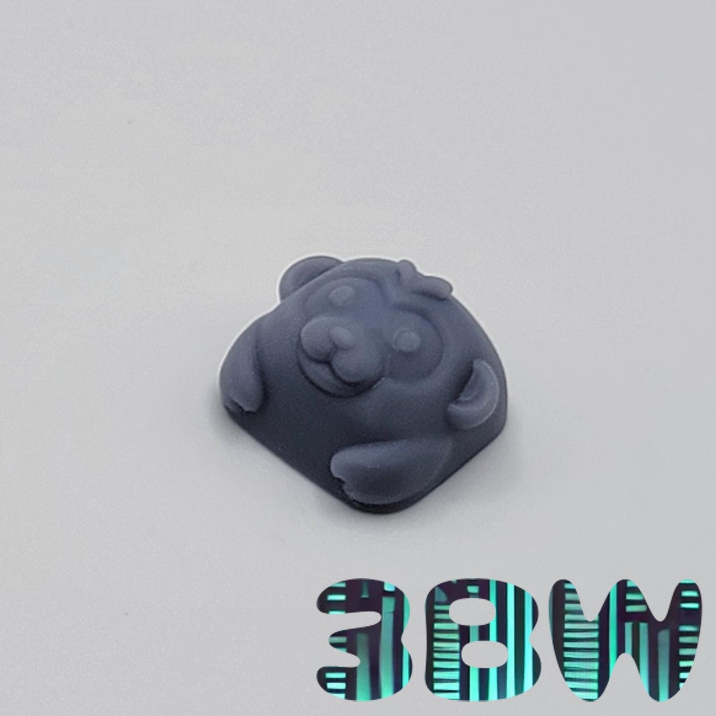 Chibi Animal Keycap Set | Unpainted Resin Artisan Caps | Cherry MX | Frog, Duck, Cat, Shark, Monkey, Pig