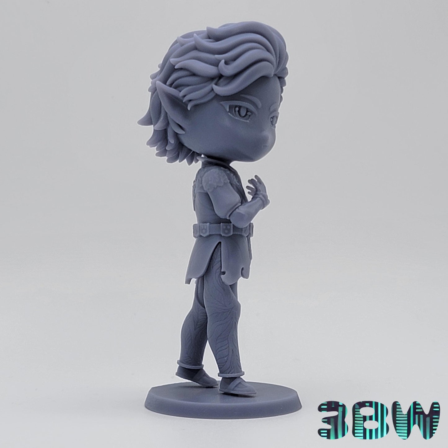 Chibi Astarion | 4-Inch Resin Model Kit | BG3 Baldur's Gate Vampire Rogue Companion