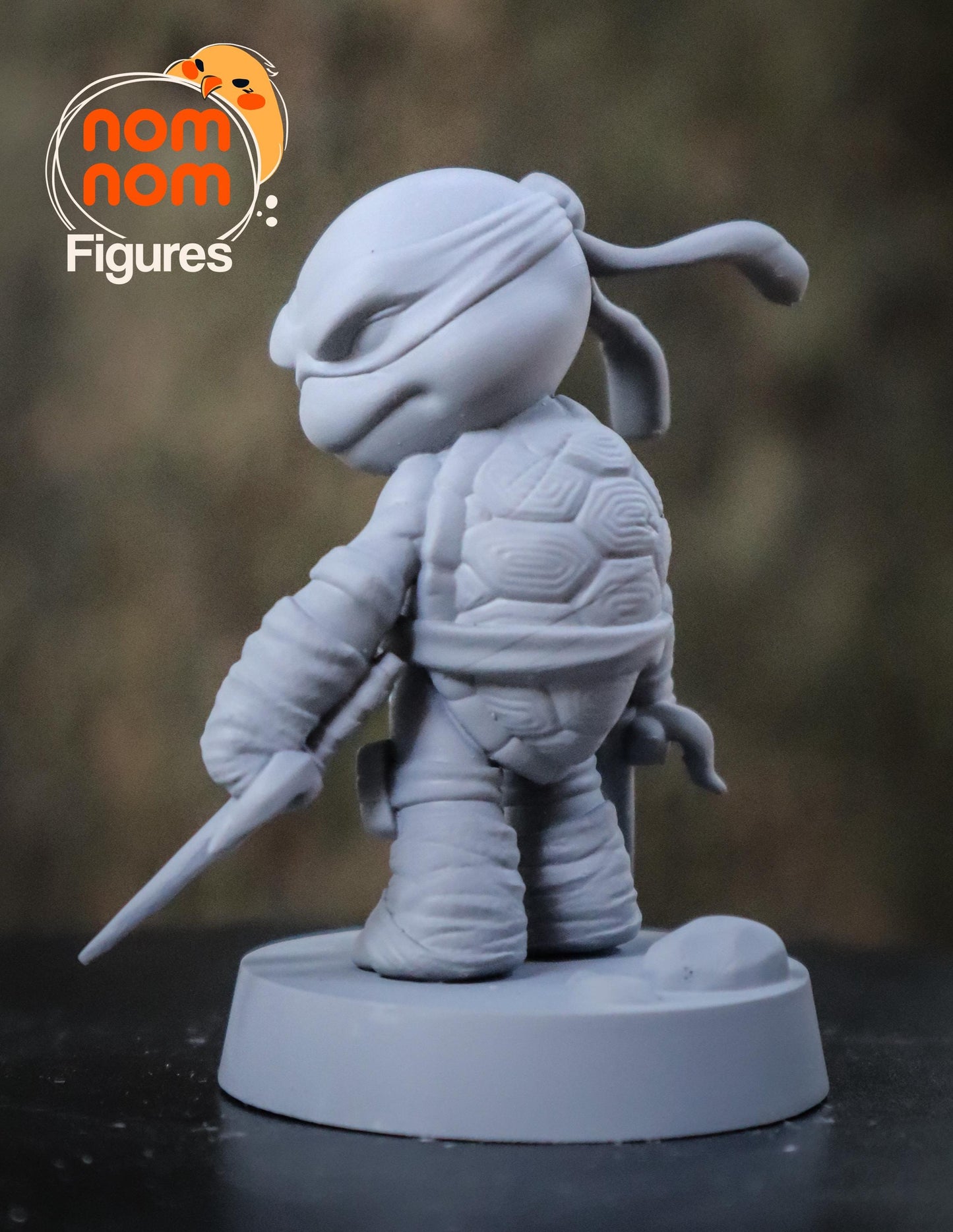 Chibi Raphael | 2-Inch Resin Model Kit | DIY TMNT Turtle with Sais