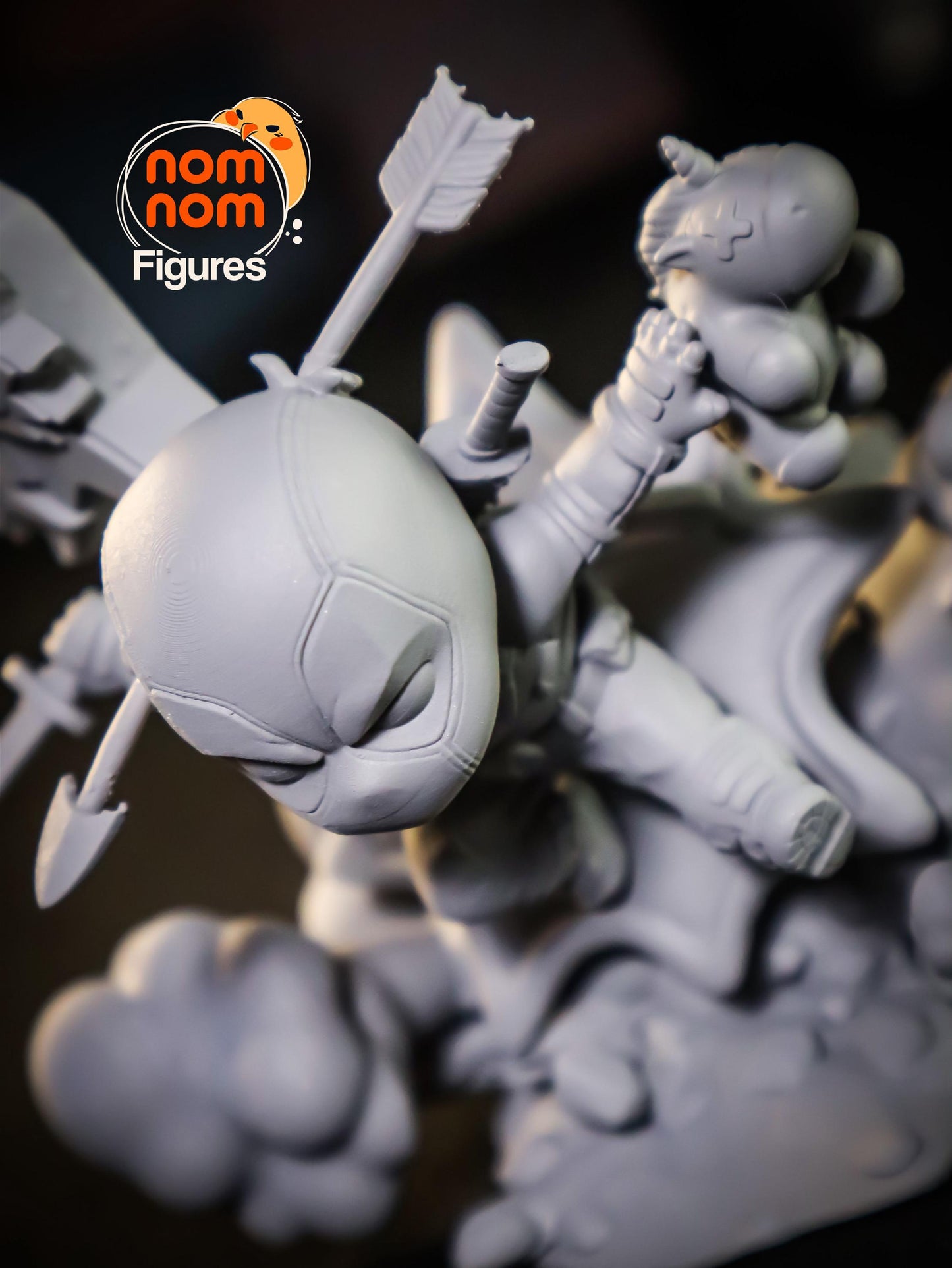 Chibi Deadpool | 3.5-Inch Resin Model Kit | DIY Merc with a Mouth Scene