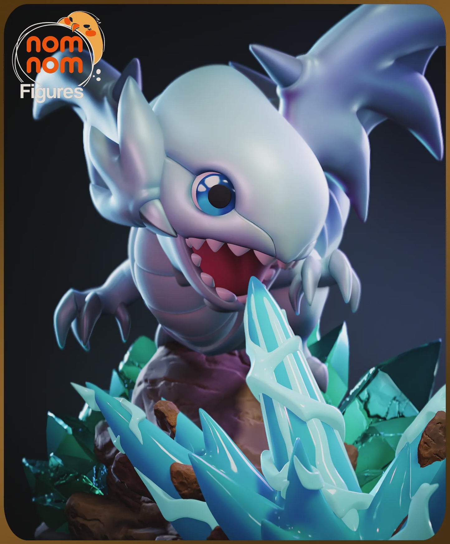 Chibi Blue-Eyes White Dragon | 3.5-Inch Unpainted Resin Model Kit | DIY Yu-Gi-Oh Fantasy Dragon Kit