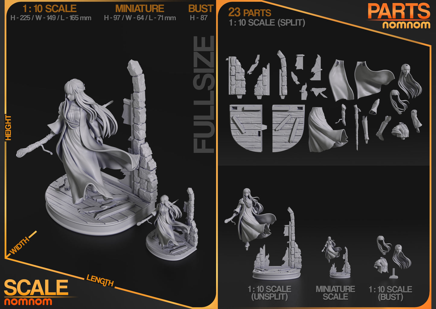Fern | Resin Model or Bust Kit | DIY Frieren: Beyond Journey’s End Companion