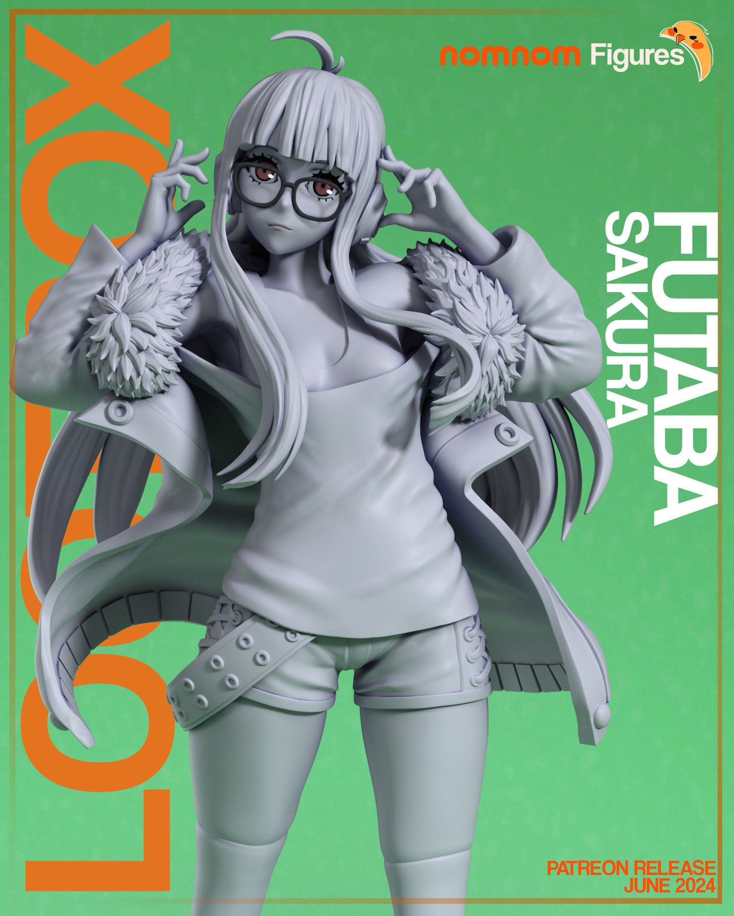 Futaba Sakura | 7.5-Inch Resin Model Kit | DIY Persona 5 Genius Hacker