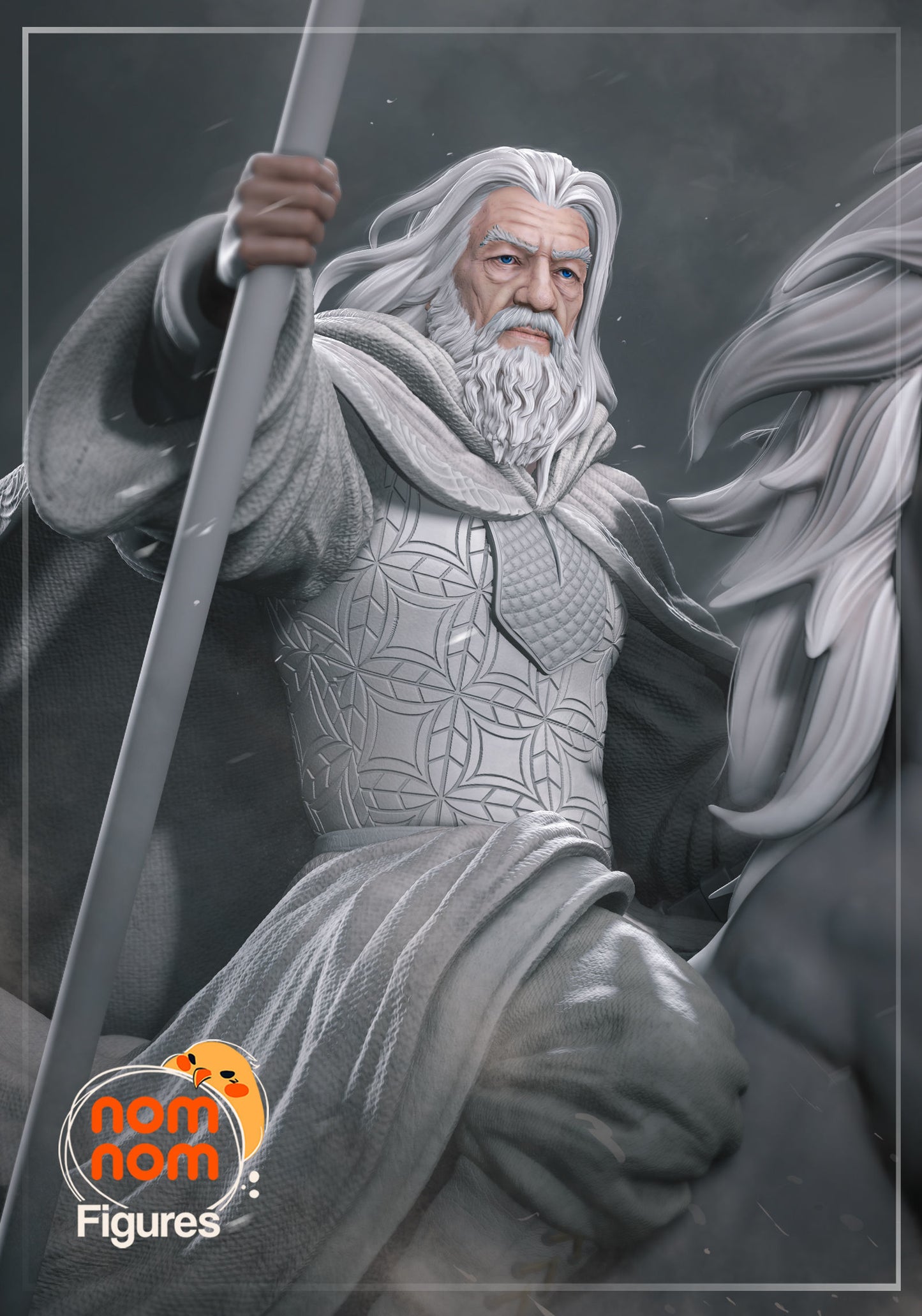 Gandalf the White | Resin Model or Bust Kit | DIY Lord of the Rings Wizard