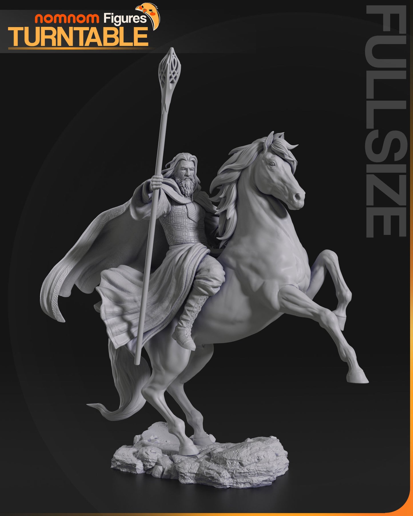 Gandalf the White | Resin Model or Bust Kit | DIY Lord of the Rings Wizard