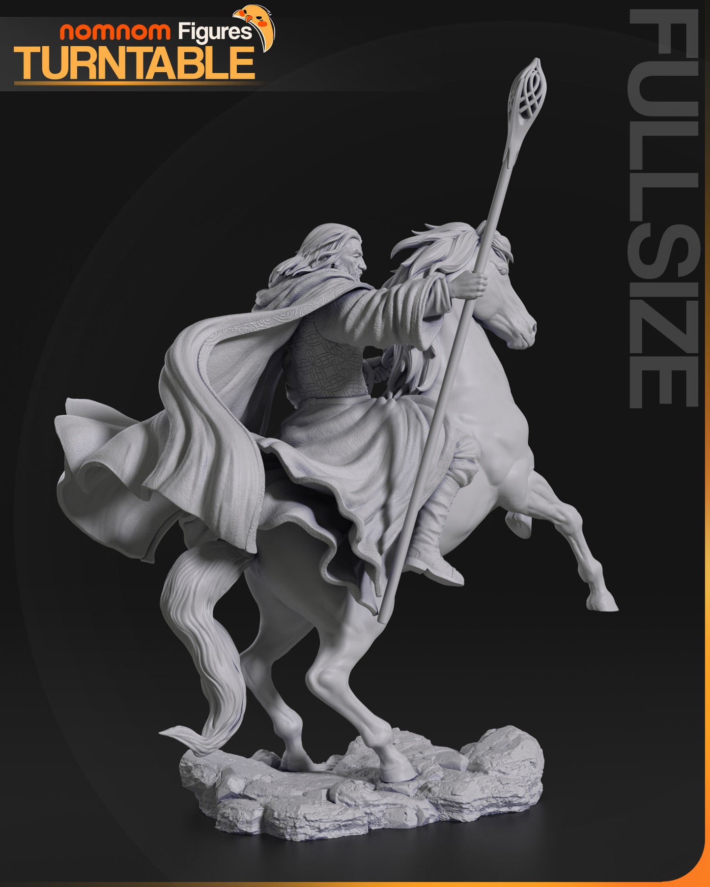 Gandalf the White | Resin Model or Bust Kit | DIY Lord of the Rings Wizard