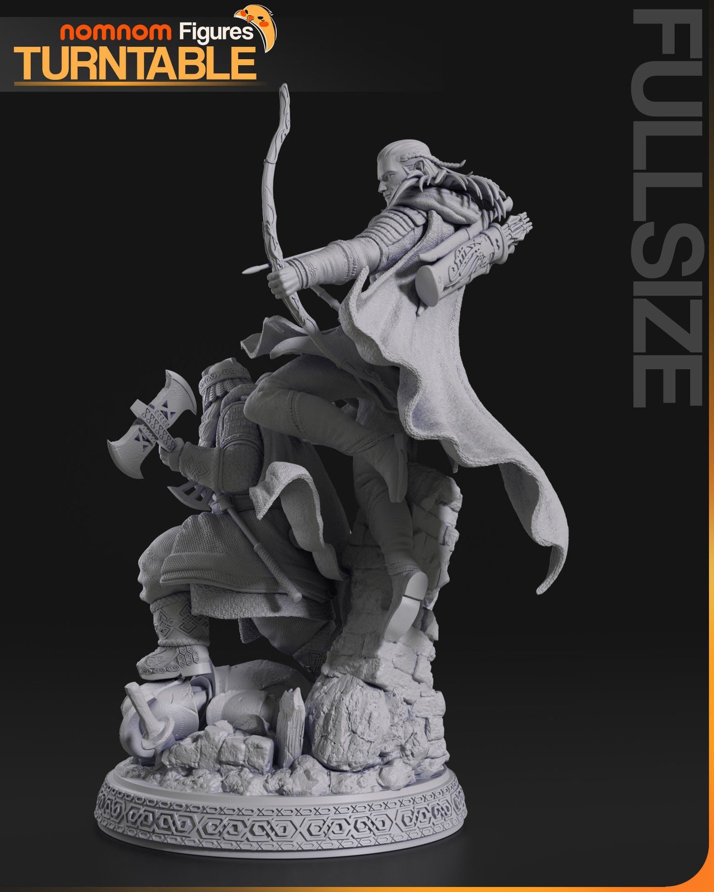 Gimli & Legolas | Resin Model Kit | DIY The Lord of the Rings Legendary Duo