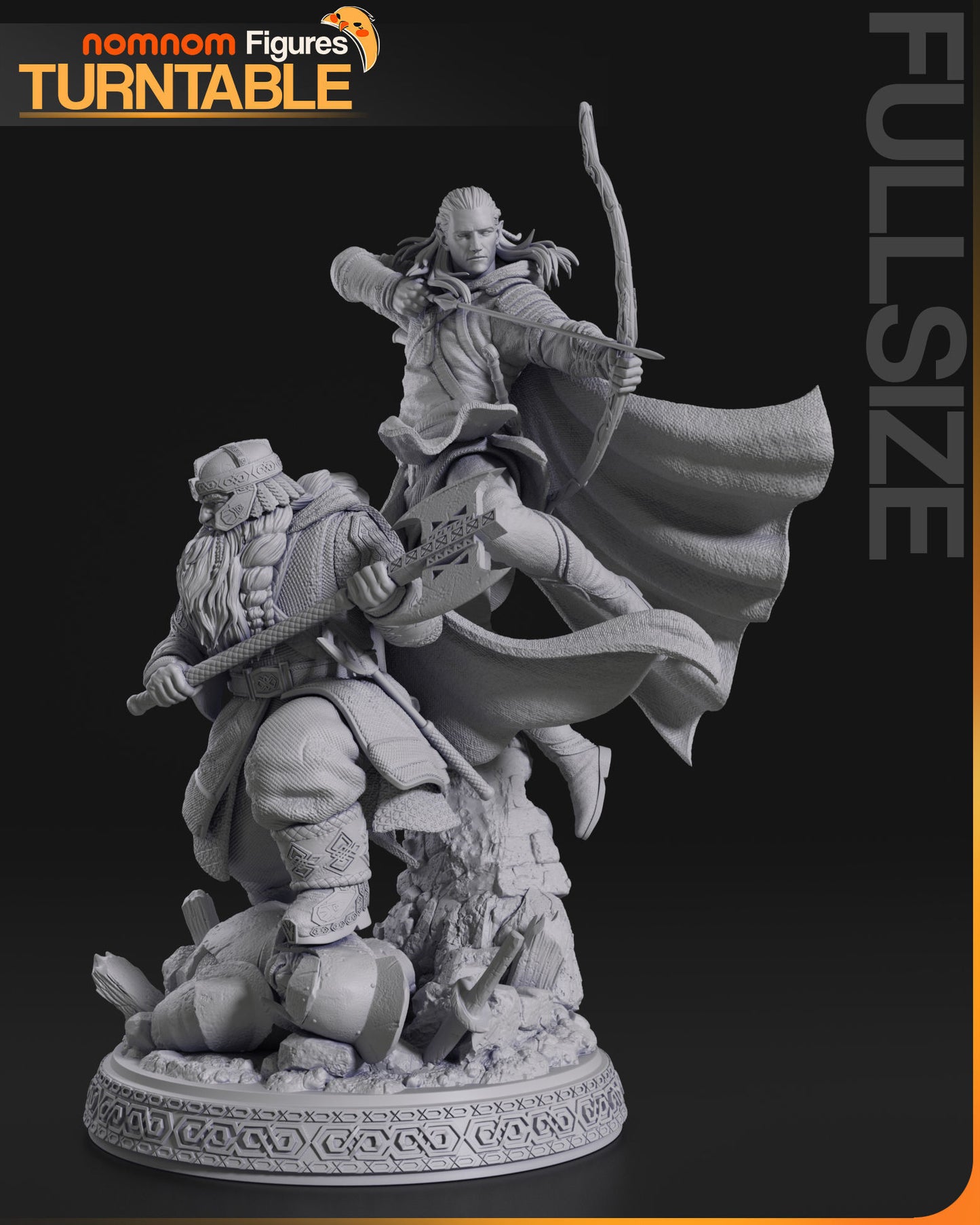 Gimli & Legolas | Resin Model Kit | DIY The Lord of the Rings Legendary Duo