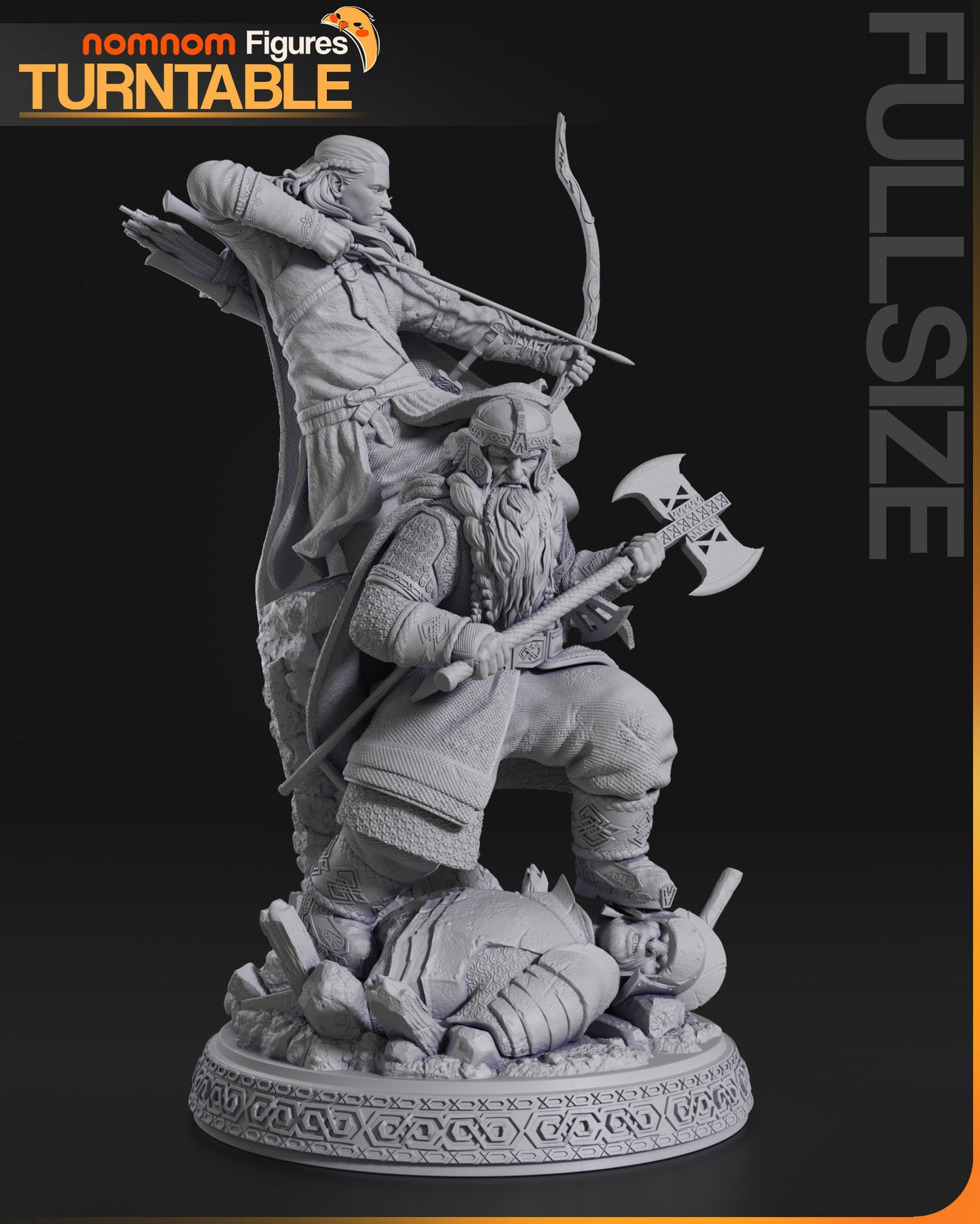 Gimli & Legolas | Resin Model Kit | DIY The Lord of the Rings Legendary Duo