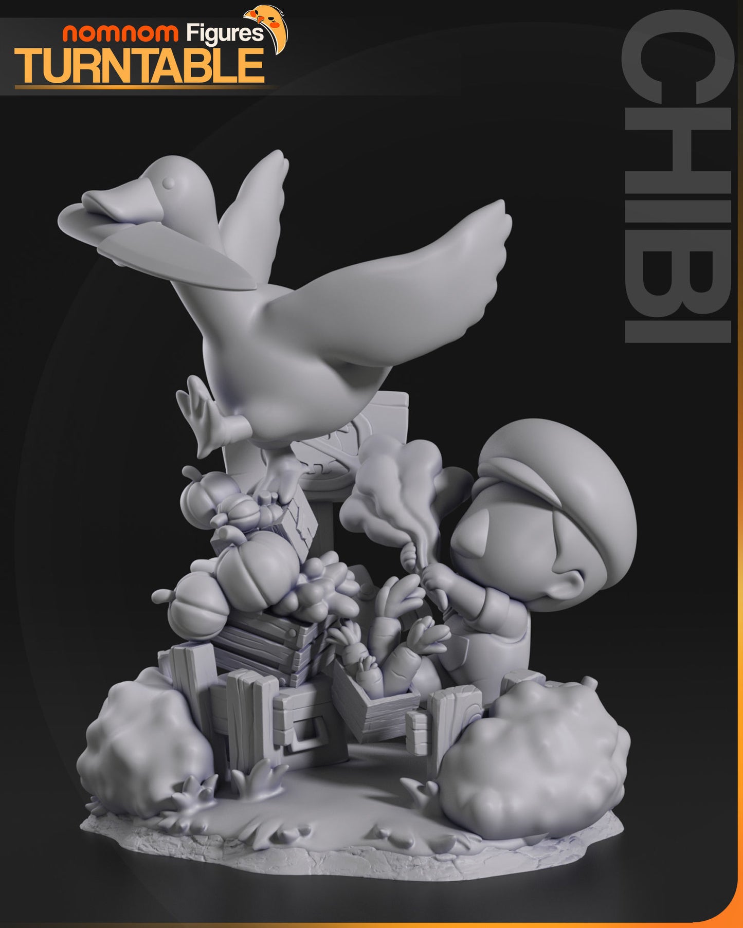 Chibi Goose | 4" Resin Model Kit | DIY Untitled Goose Game Mischief