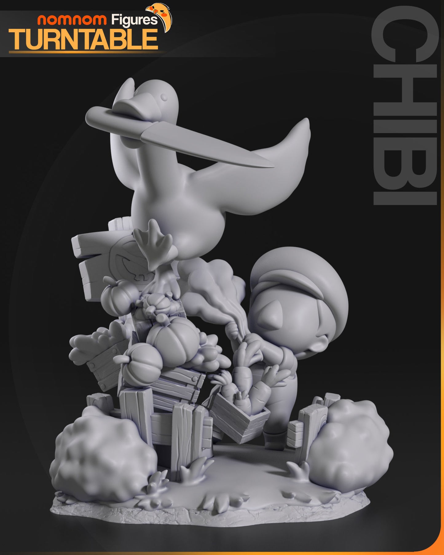 Chibi Goose | 4" Resin Model Kit | DIY Untitled Goose Game Mischief